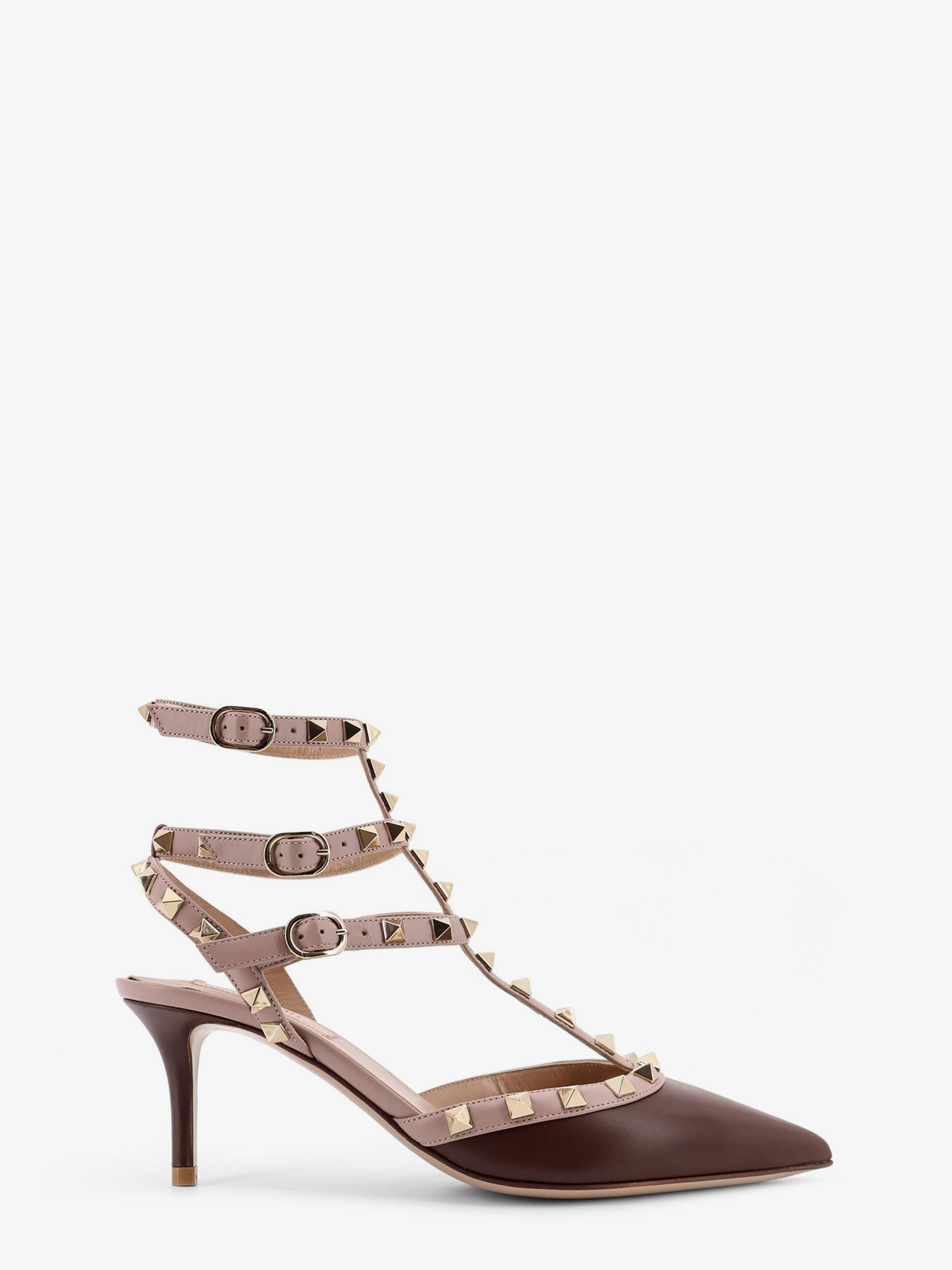 Valentino Rockstud Valentino Garavani Leather Décolleté Slingback