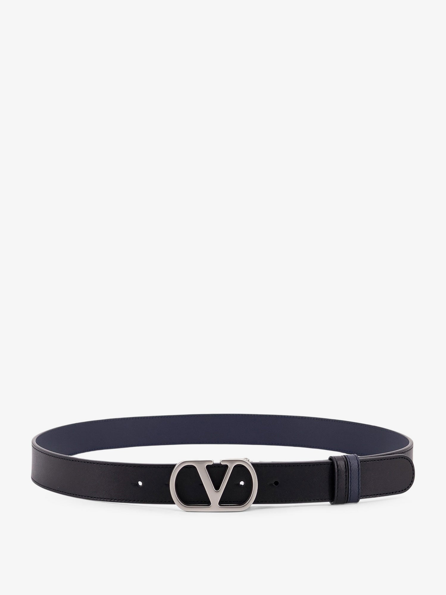 Valentino Vlogo Leather Reversible Belt
