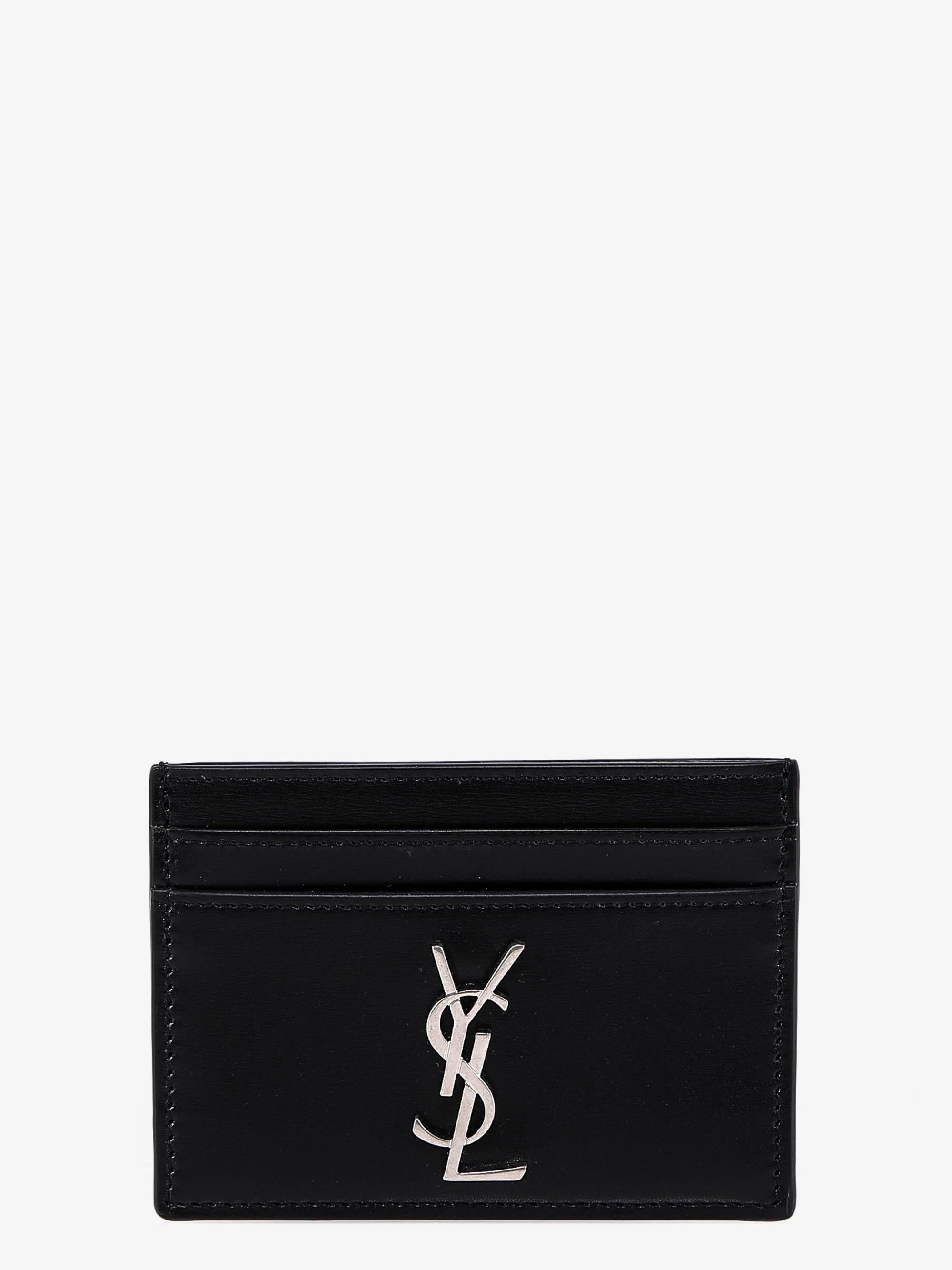 Saint Laurent Cassandre Leather Card Holder