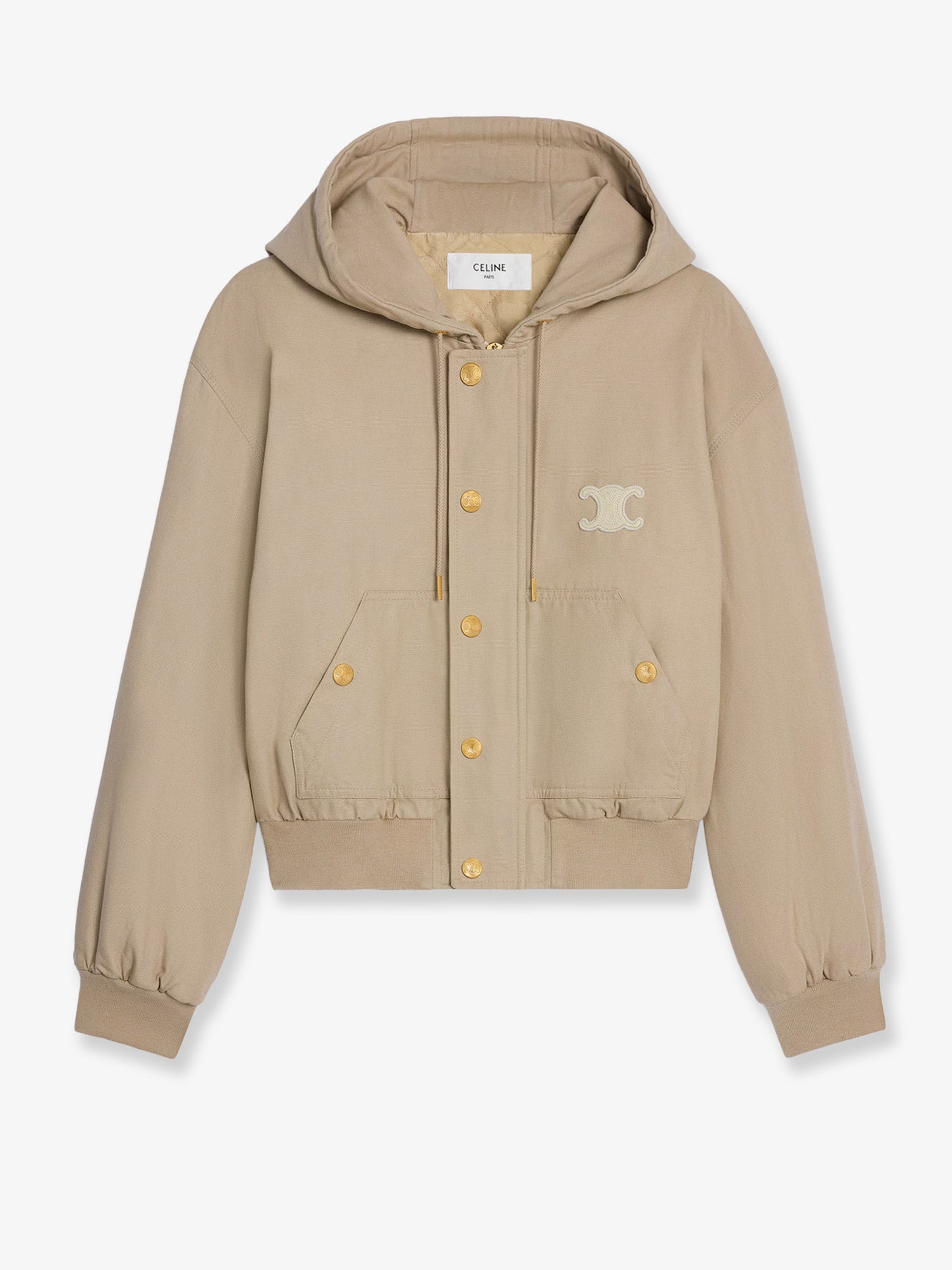 Celine Canvas Jacket With Triomphe Patch