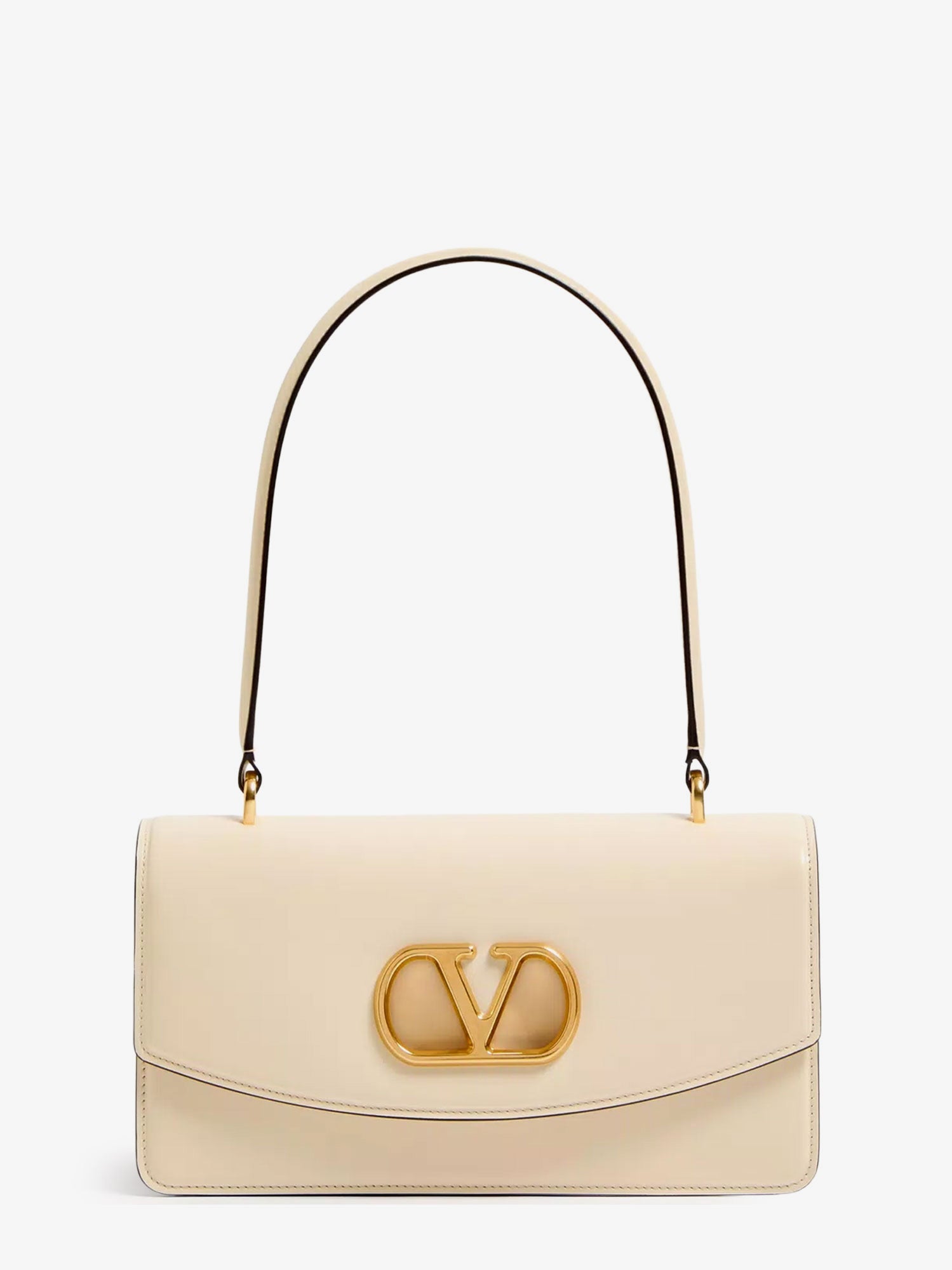 Valentino Leather Vlogo Shoulder Bag