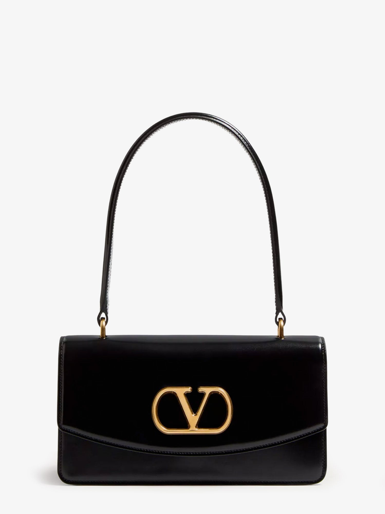 Valentino Vlogo Leather Shoulder Bag