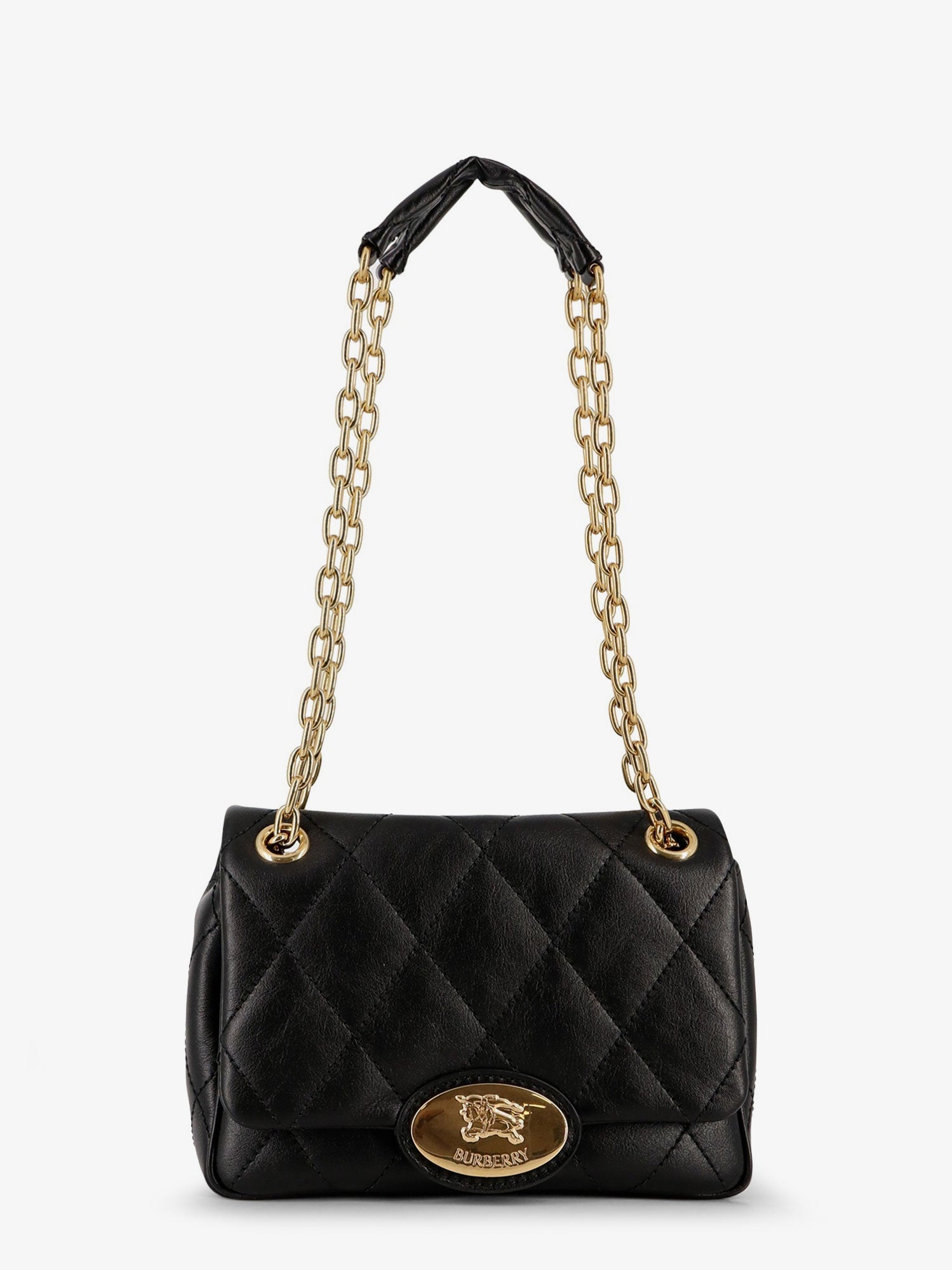 Burberry Strand Quilted Leather Crossbody Bag