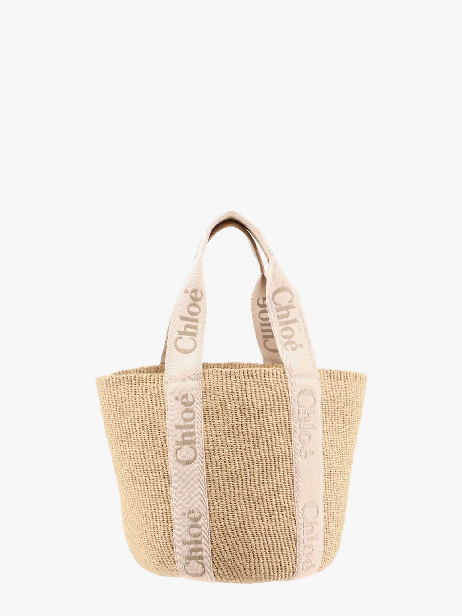 Chloé Woody Raffia Shoulder Bag