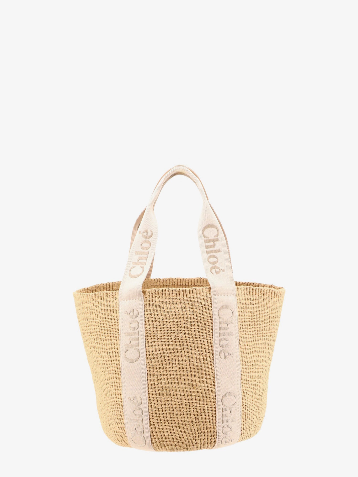 Chloé Woody Raffia Shoulder Bag