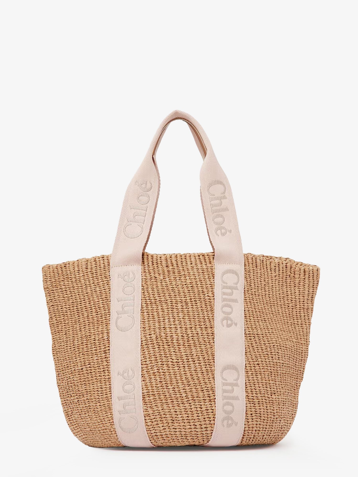 Chloé Woody Raffia Shoulder Bag