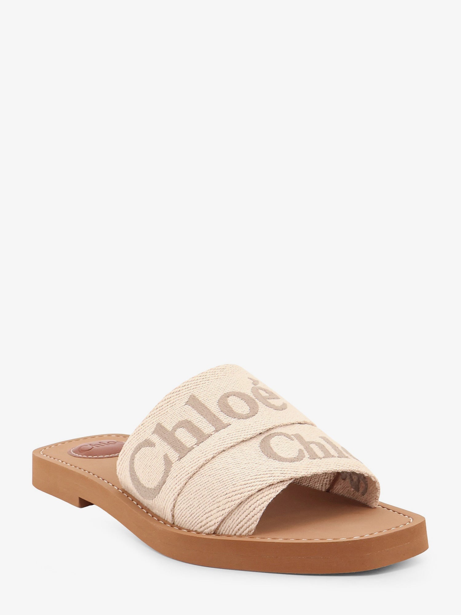 Chloé Woody Linen Sandals