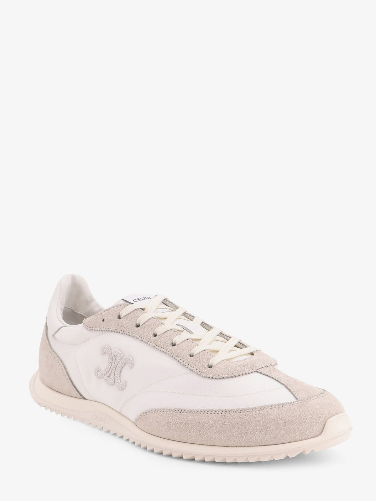 Celine Nylon Racer Sneakers With Triomphe Logo On The Side