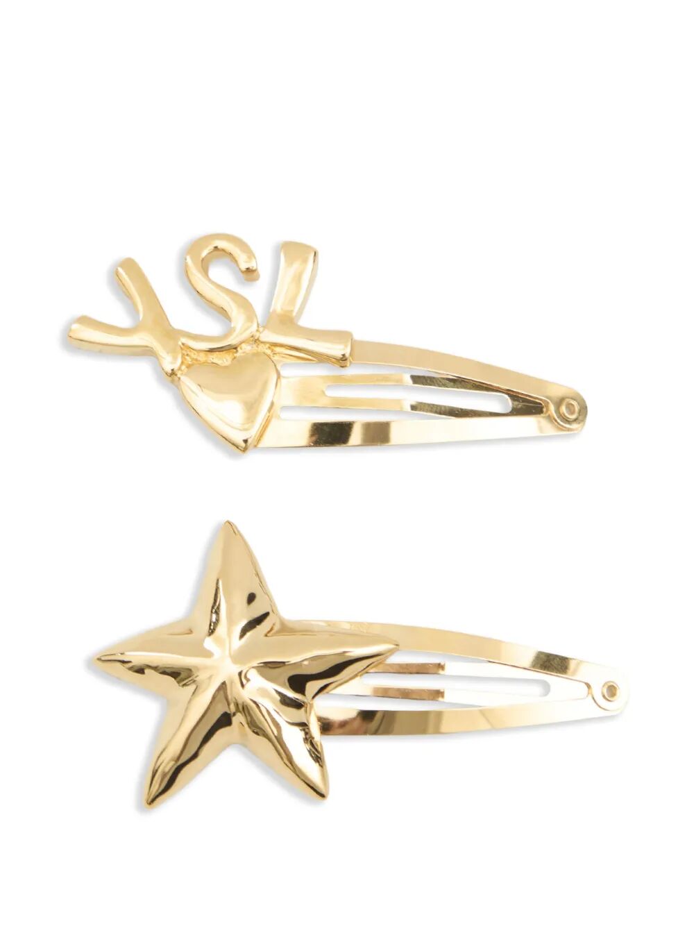 Saint Laurent Cassandre Metal Hair Clips