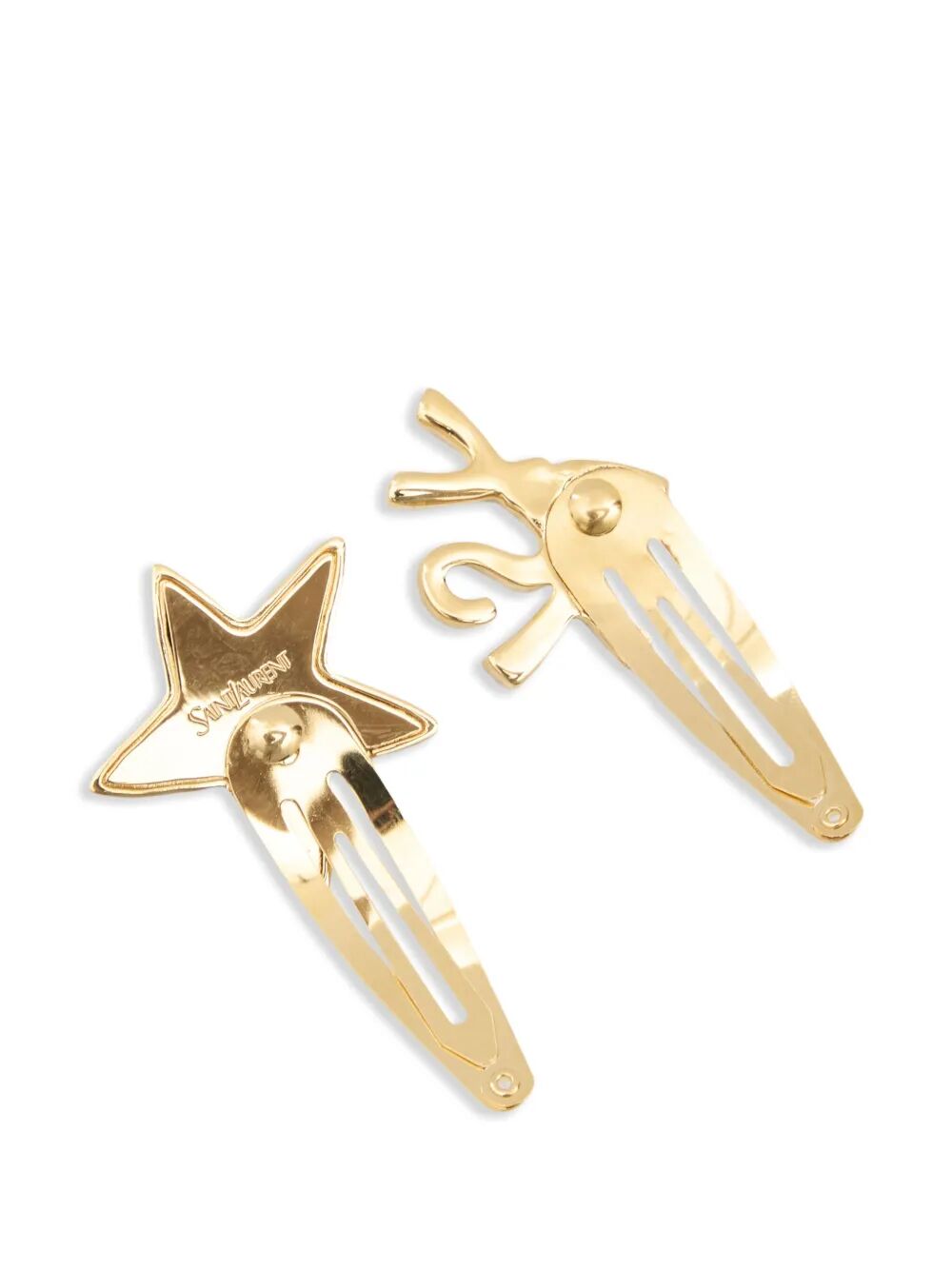 Saint Laurent Cassandre Metal Hair Clips