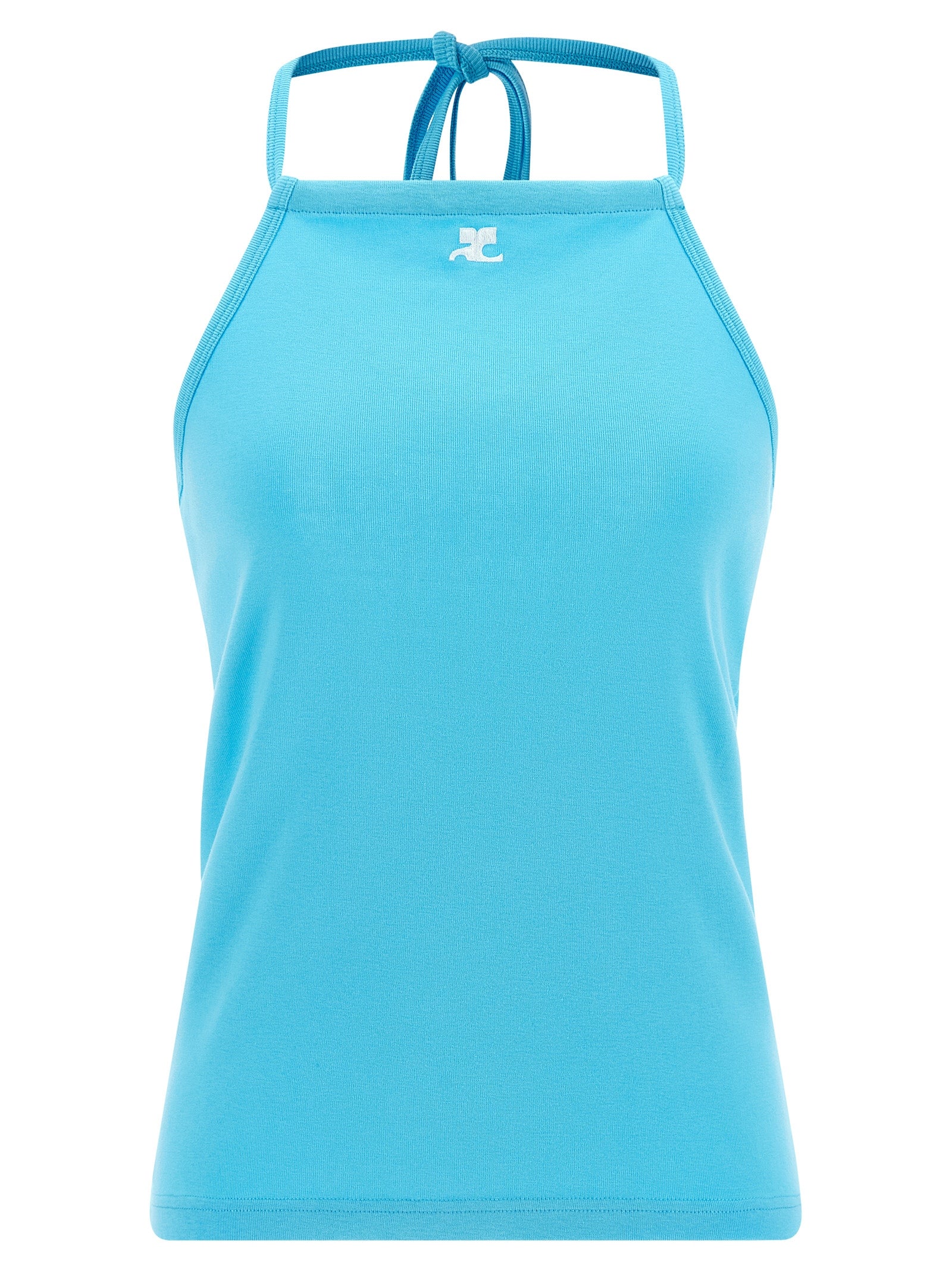 Courreges Logo Embroidery Tank Top