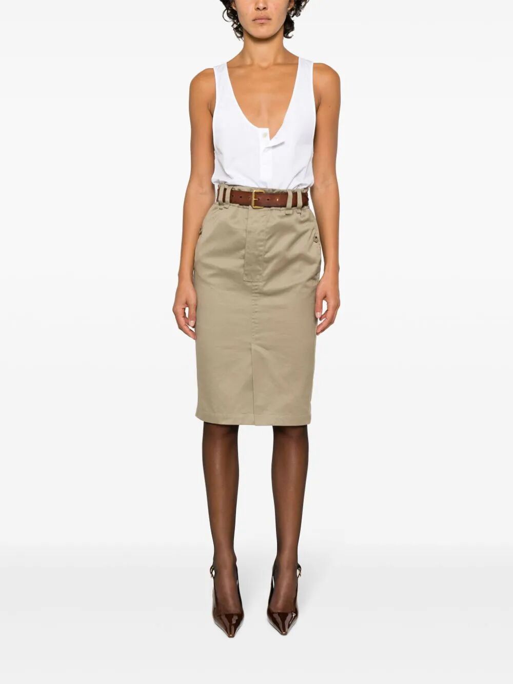 Saint Laurent Henley Tank Top