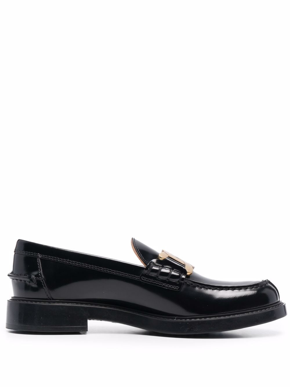 Tod's Shiny Finish Leather Loafers