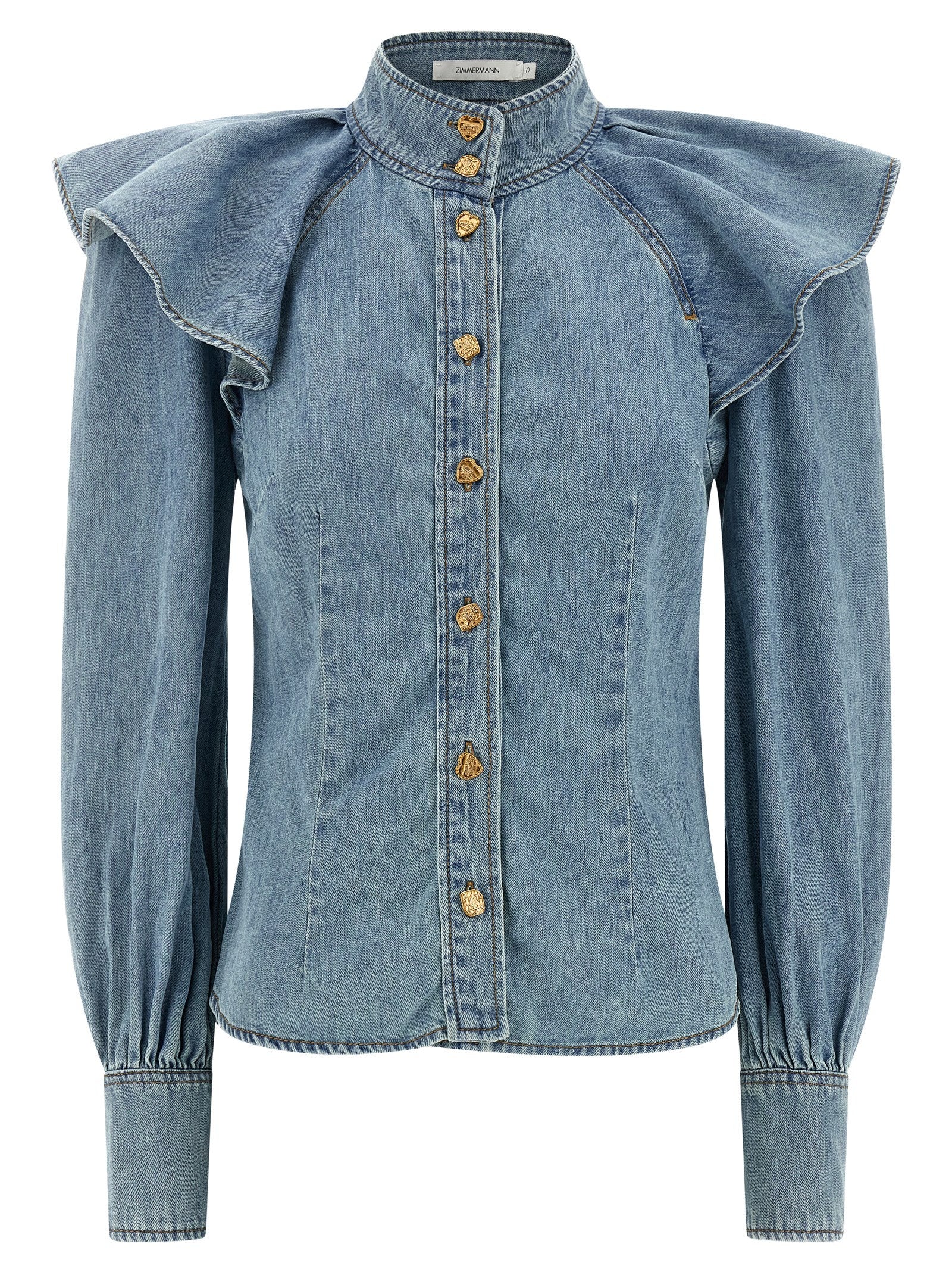 Zimmermann 'Crush Denim' Blouse