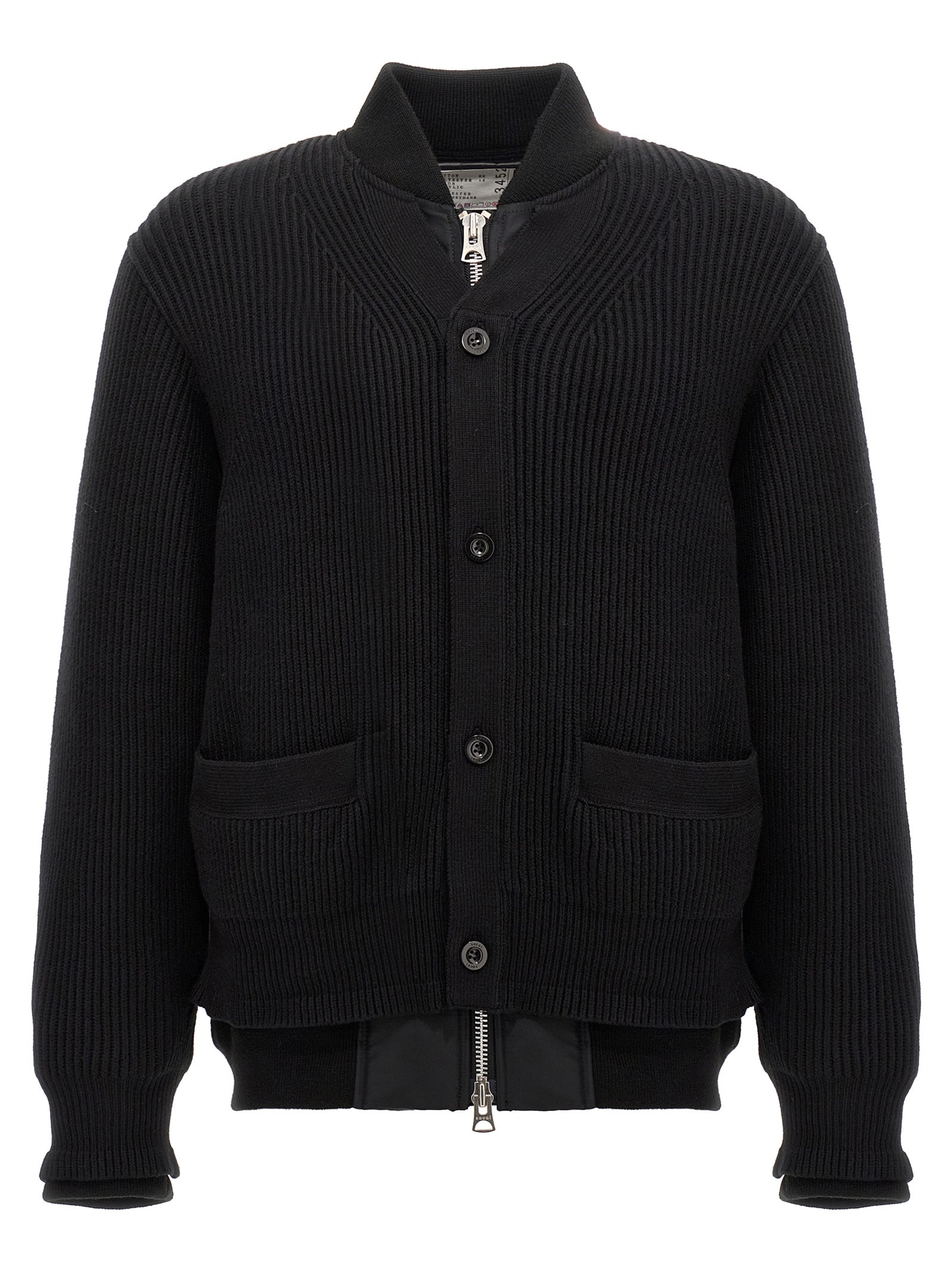 Sacai Nylon Insert Cardigan