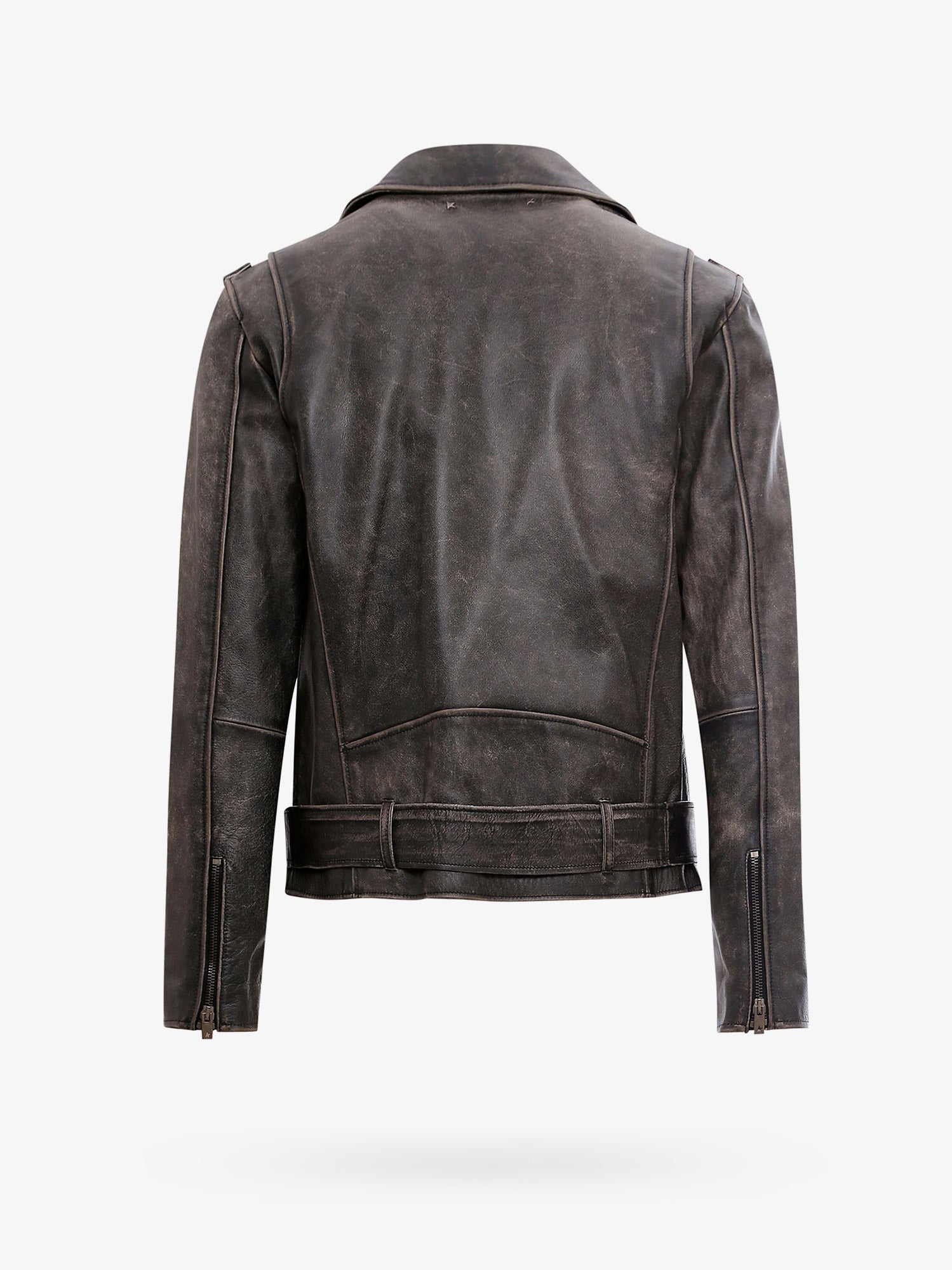 Golden Goose Chiodo Golden Leather Jacket
