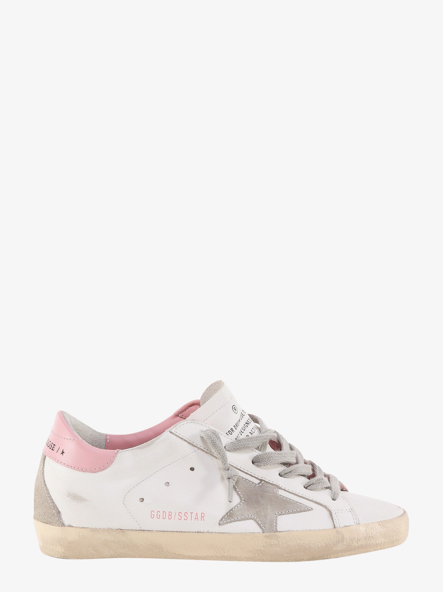 Golden Goose Super Star Leather Sneakers With Side Logo