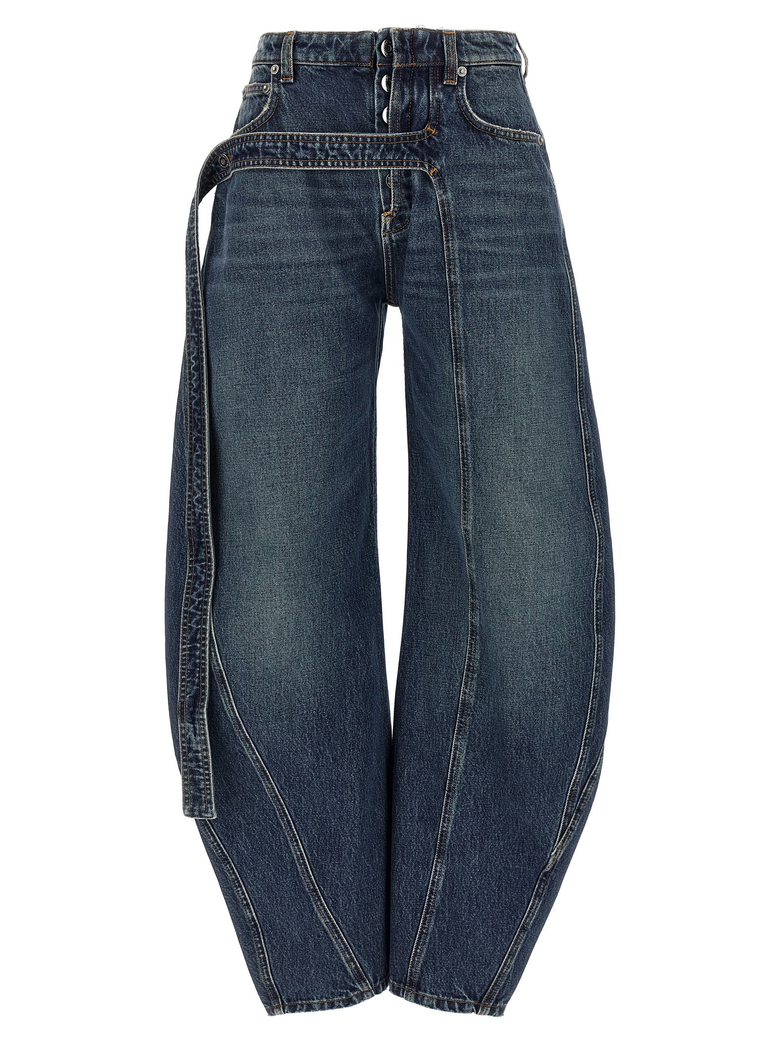 Jean Paul Gaultier 'The Blue Denim Strap' Jeans