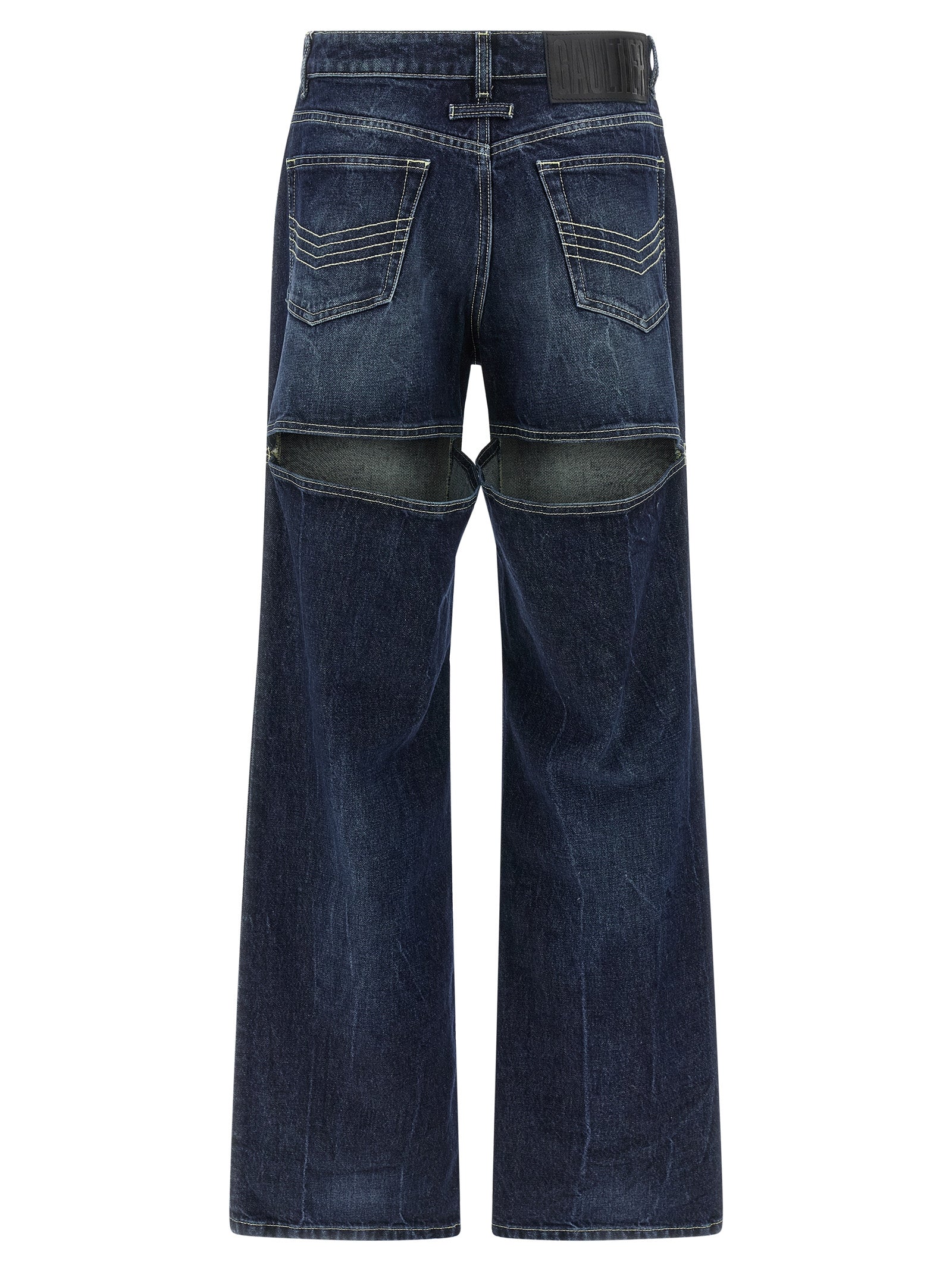Jean Paul Gaultier 'The Blue Cut-Out' Jeans