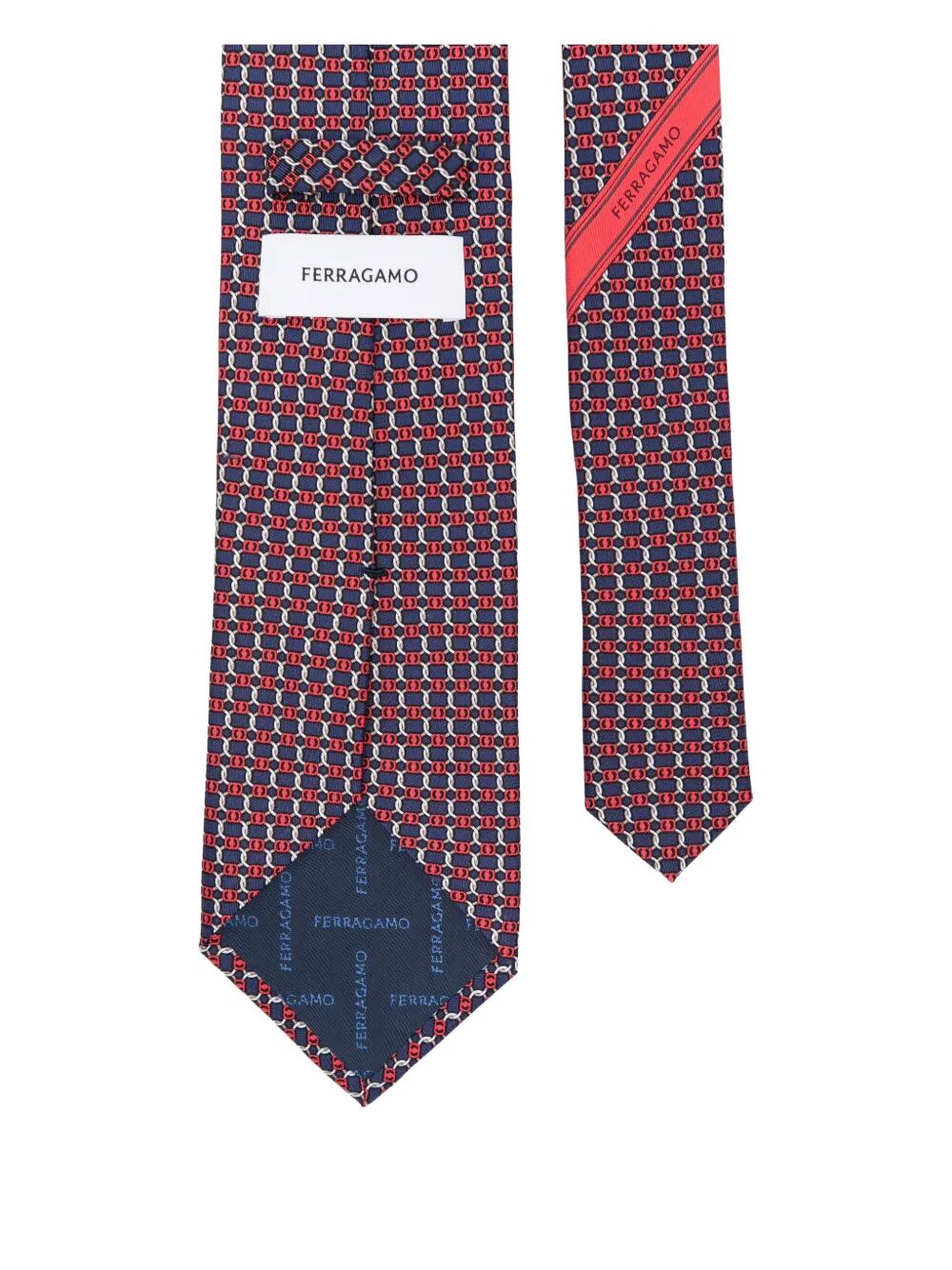 Ferragamo Geometric-pattern Aida Silk Tie