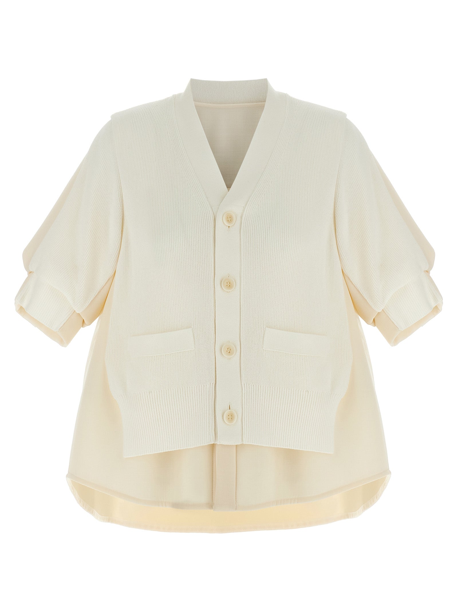 Sacai 'Suiting Mix Knit' Cardigan