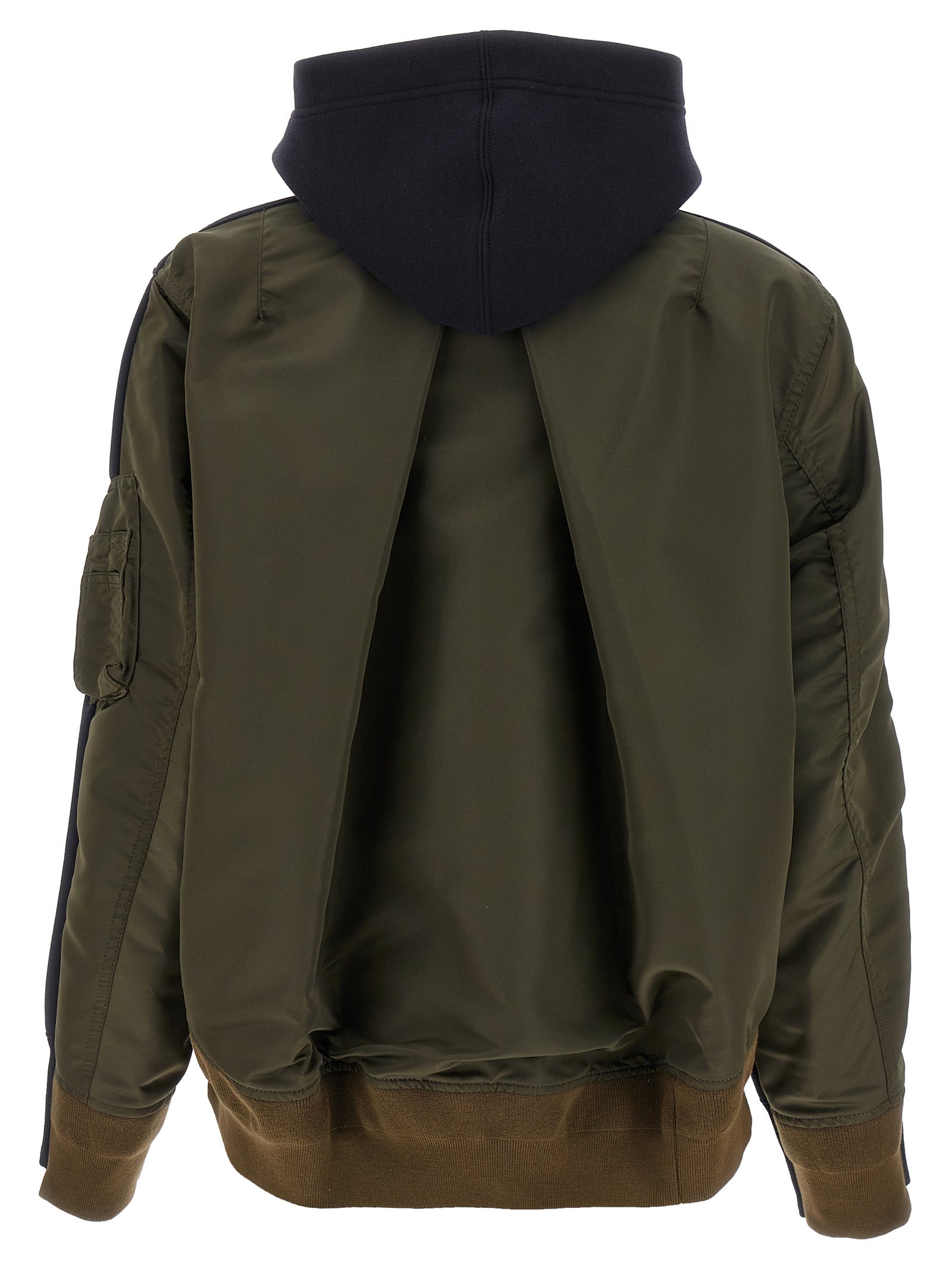 Sacai 'Sponge' And Nylon Hoodie