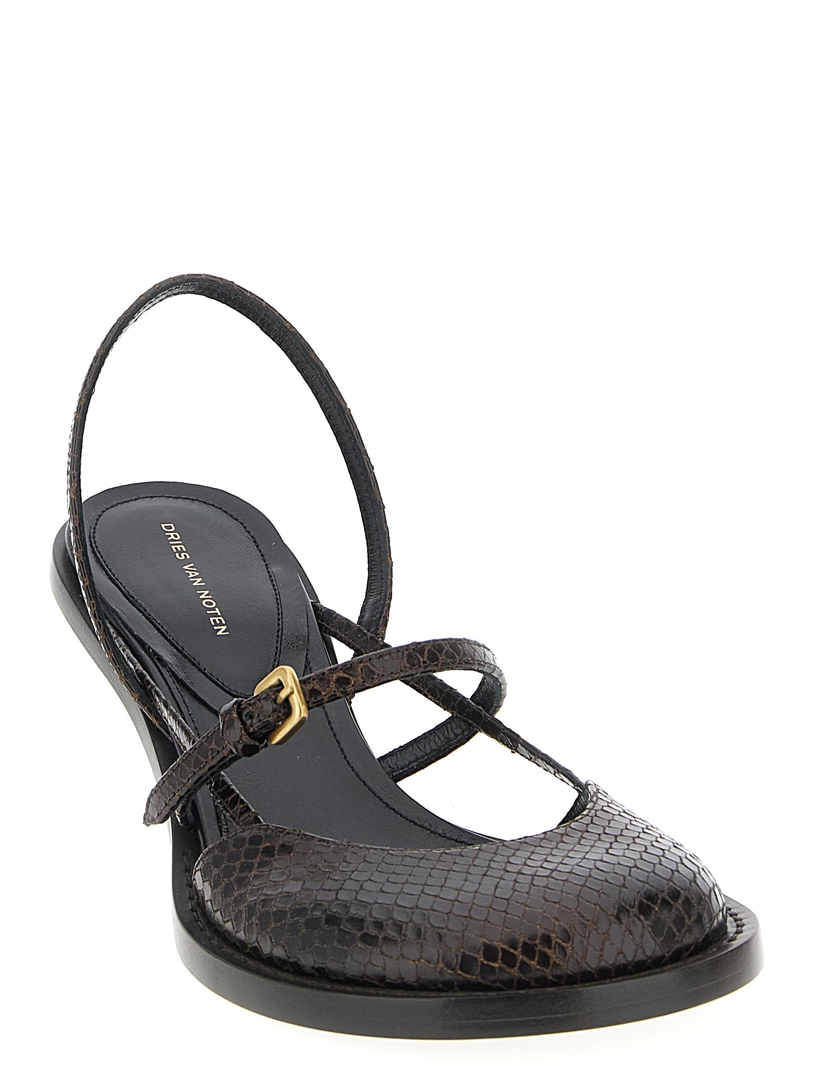 Dries Van Noten Leather Slingback