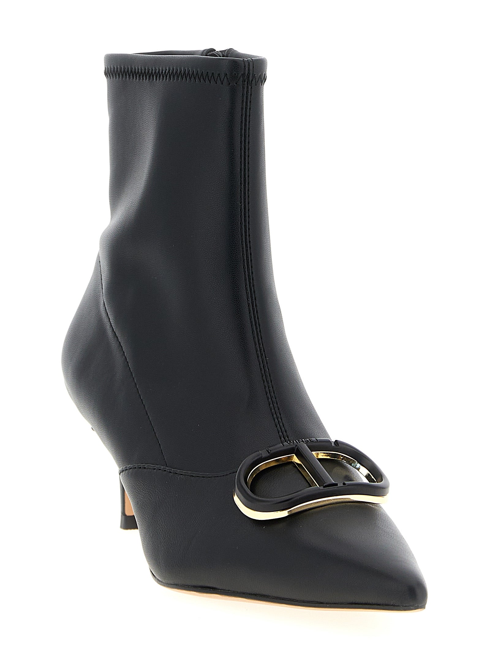 Twin Set 'Oval T' Ankle Boots