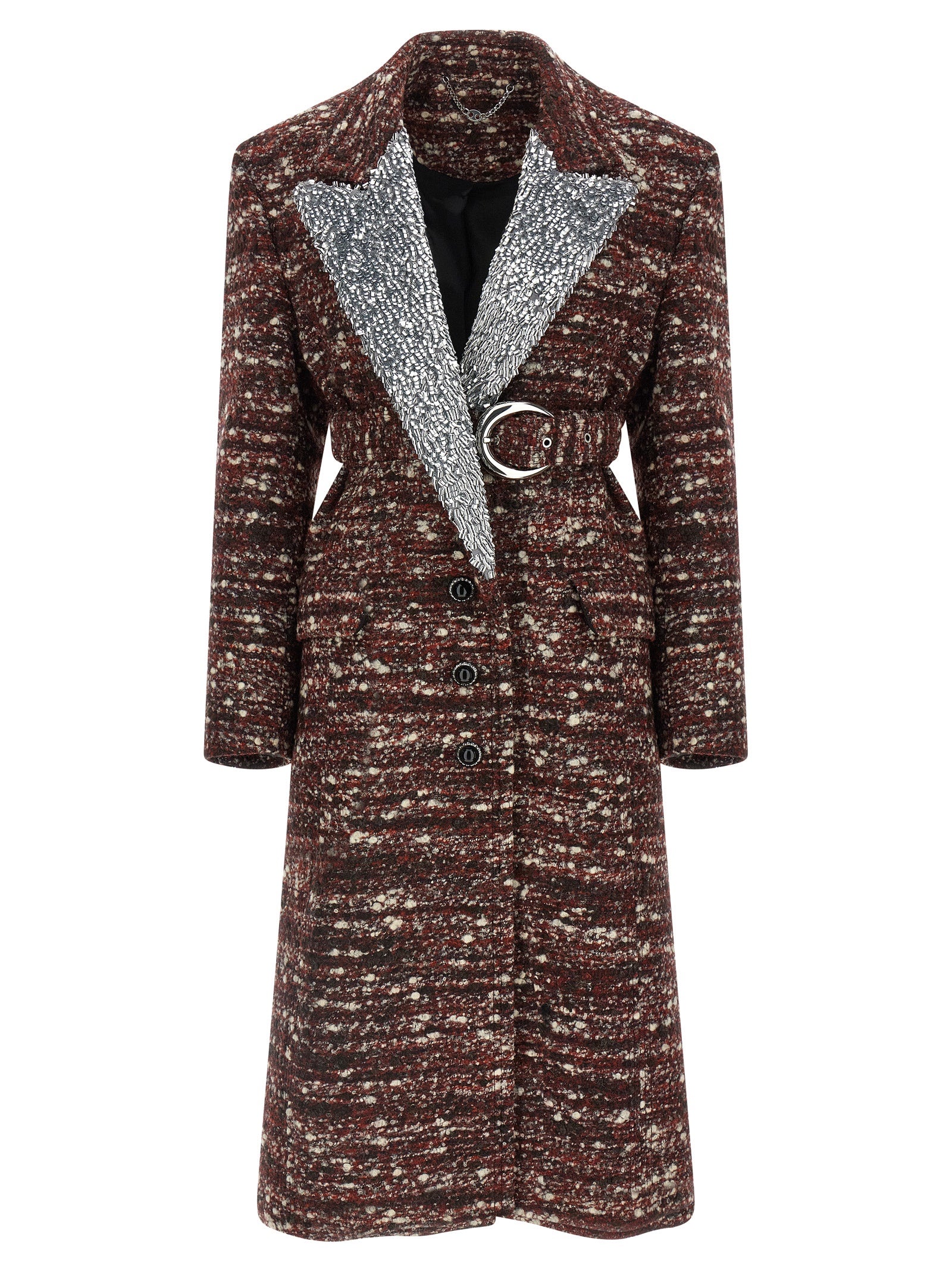 Paco Rabanne Bouclé Wool Coat