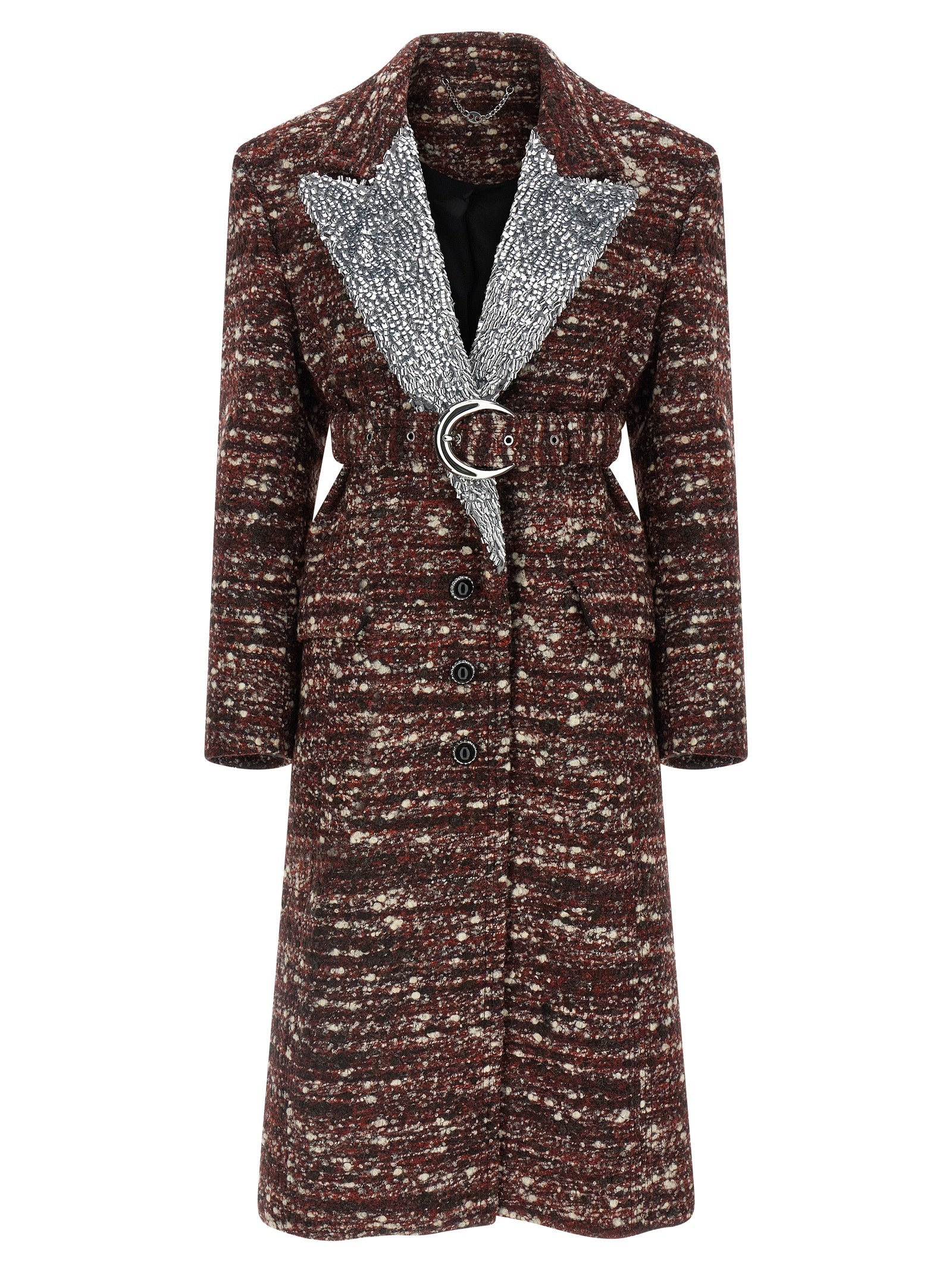Paco Rabanne Bouclé Wool Coat