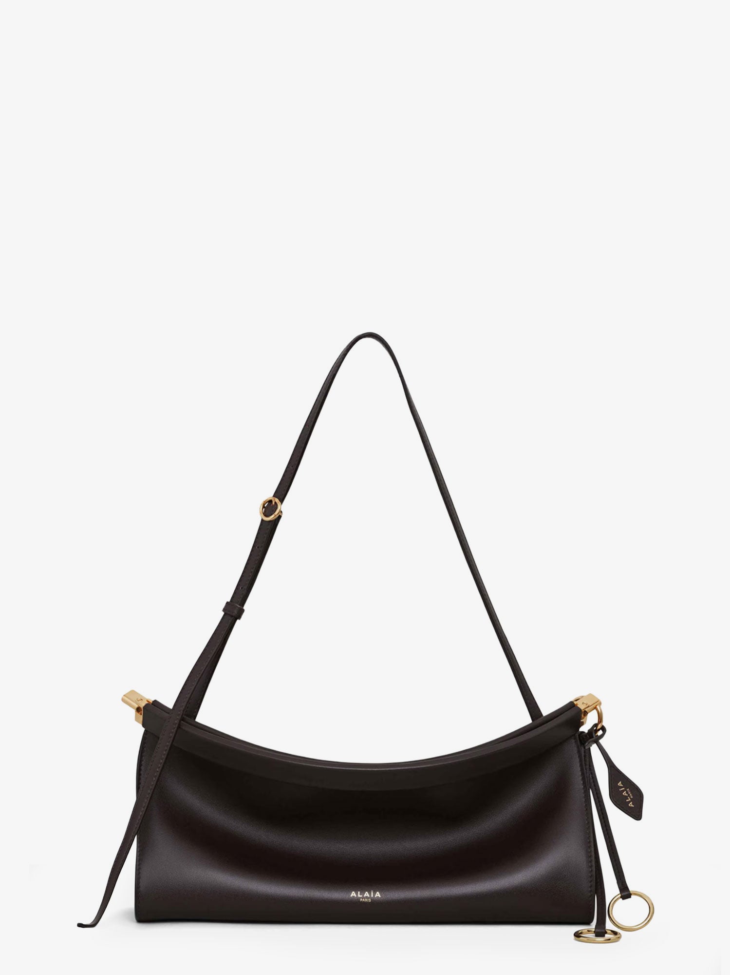 Alaïa Le Click East West Medium Leather Crossbody Bag