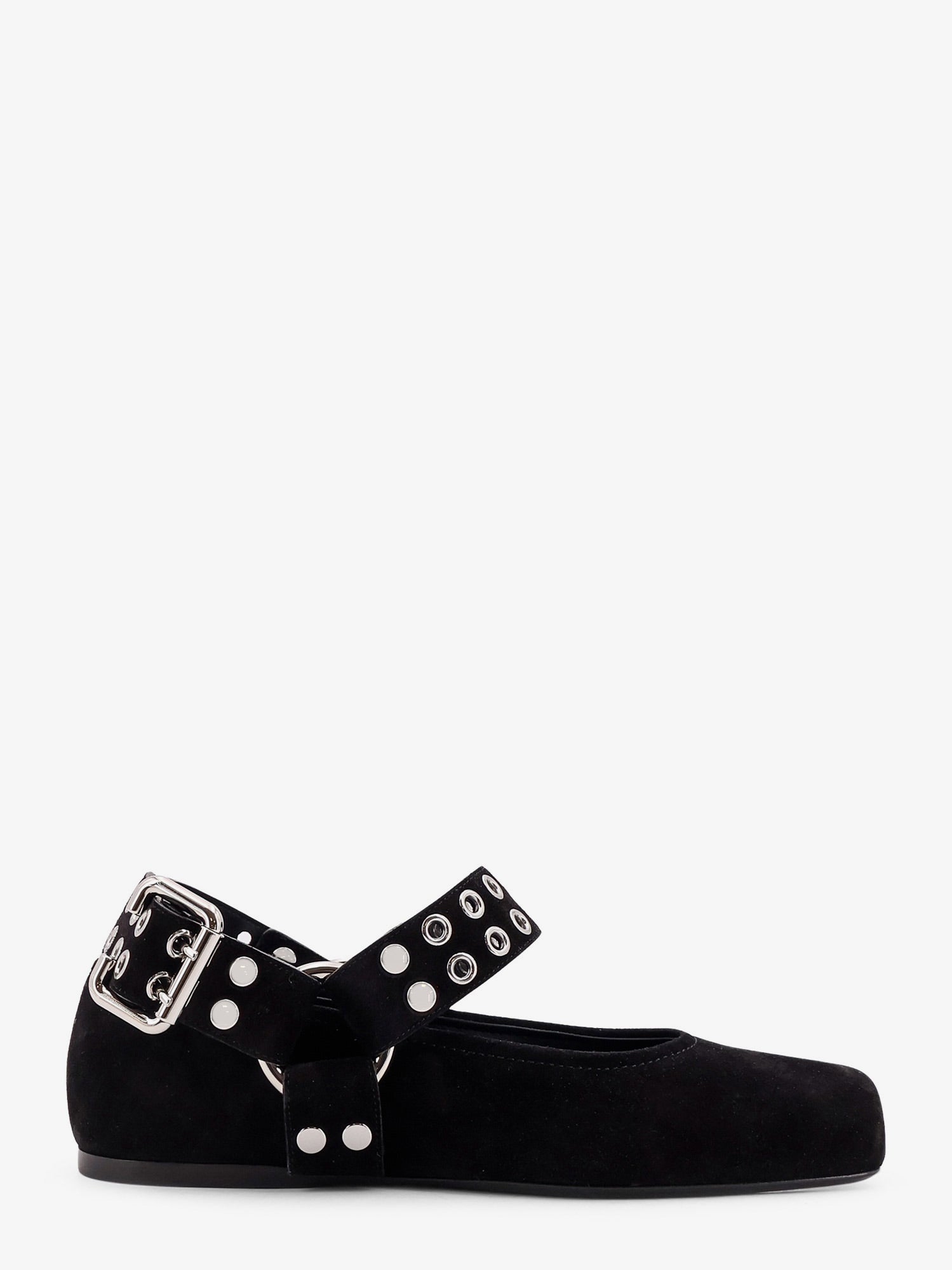 Alaïa Suede Biker Flat Ballerinas