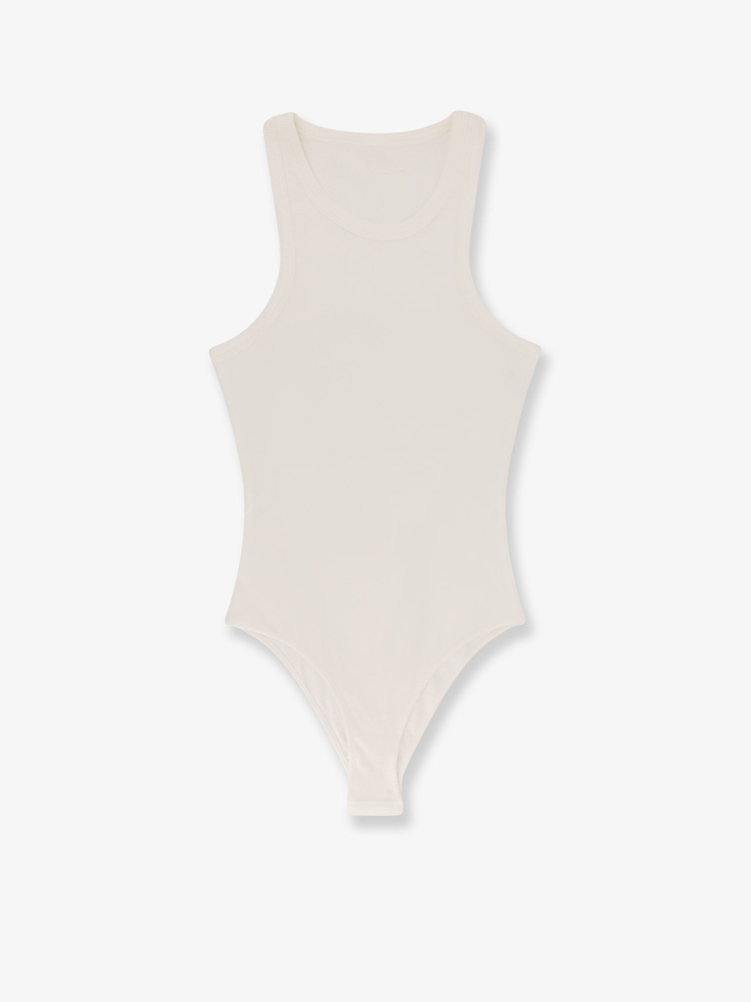 Alaïa Halter Cotton And Viscose Bodysuit