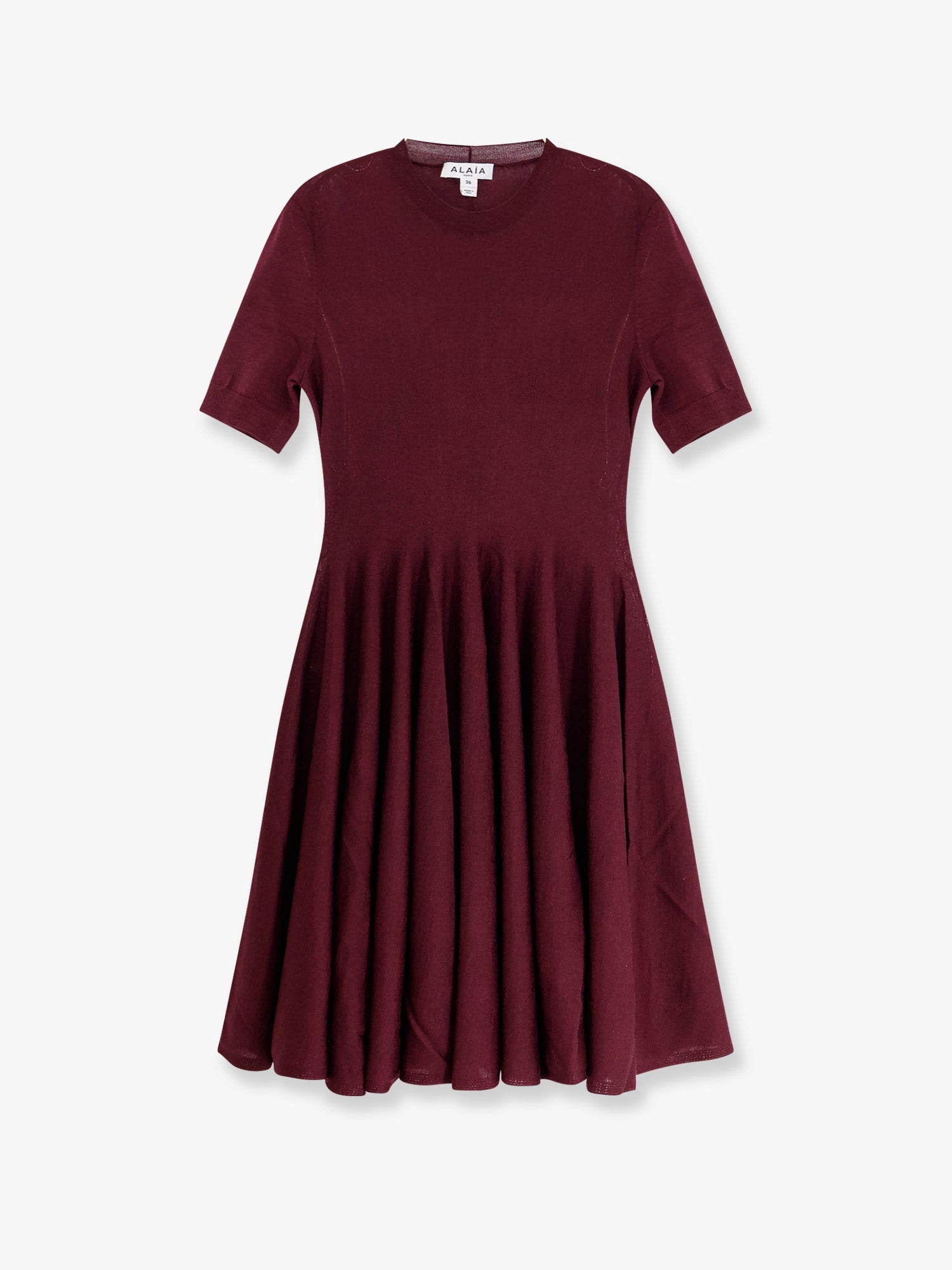 Alaïa Skater Virgin Wool Dress