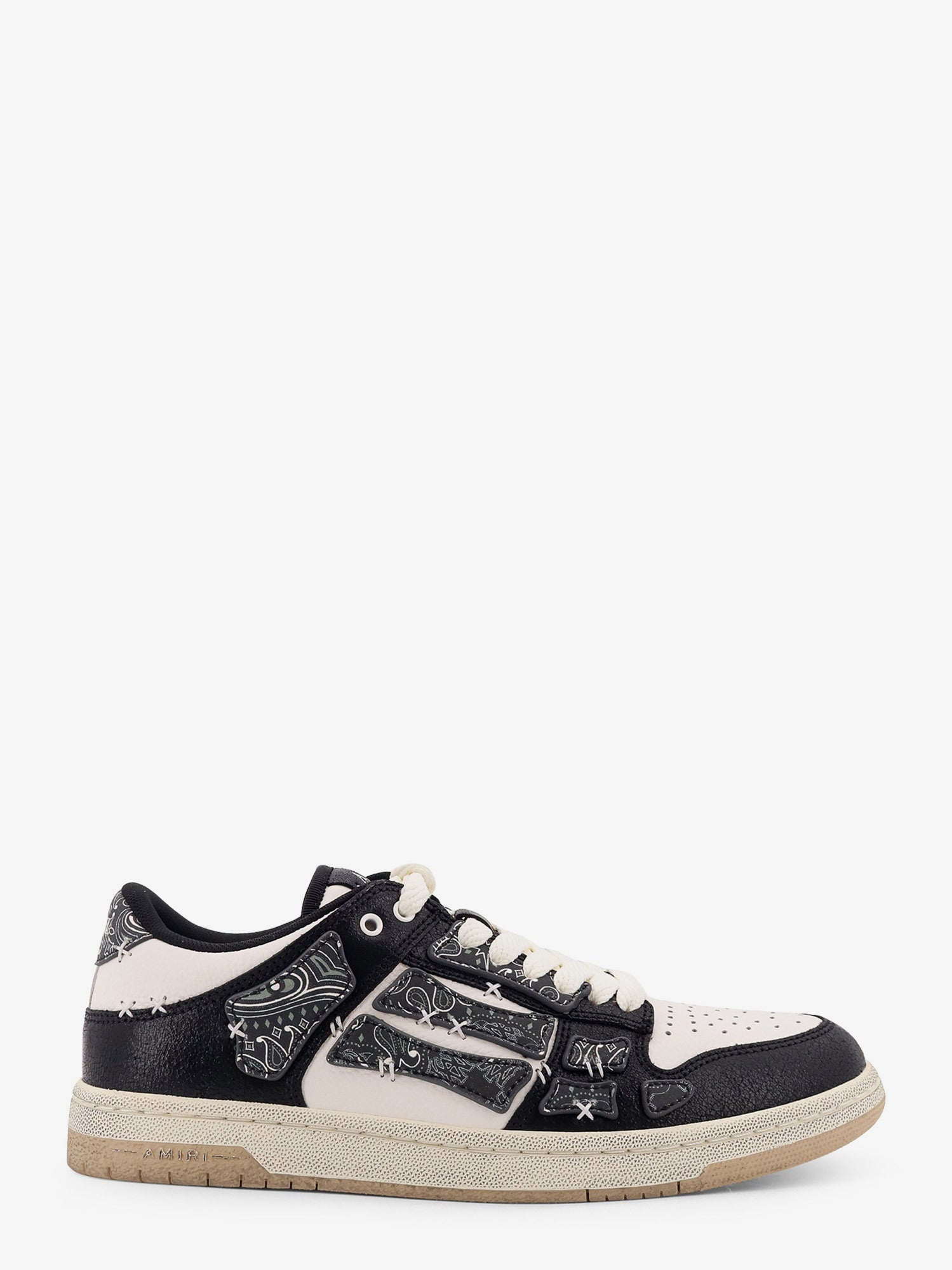 Amiri Bandana Skel Top Low Leather Low-top Sneakers