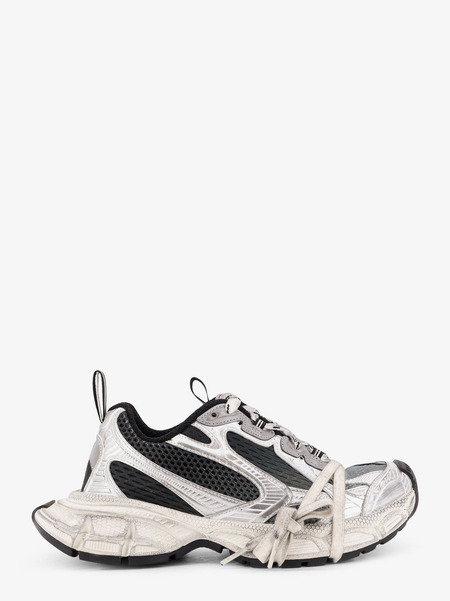 Balenciaga 3xl Gradient Mesh Sneakers With Used Effect