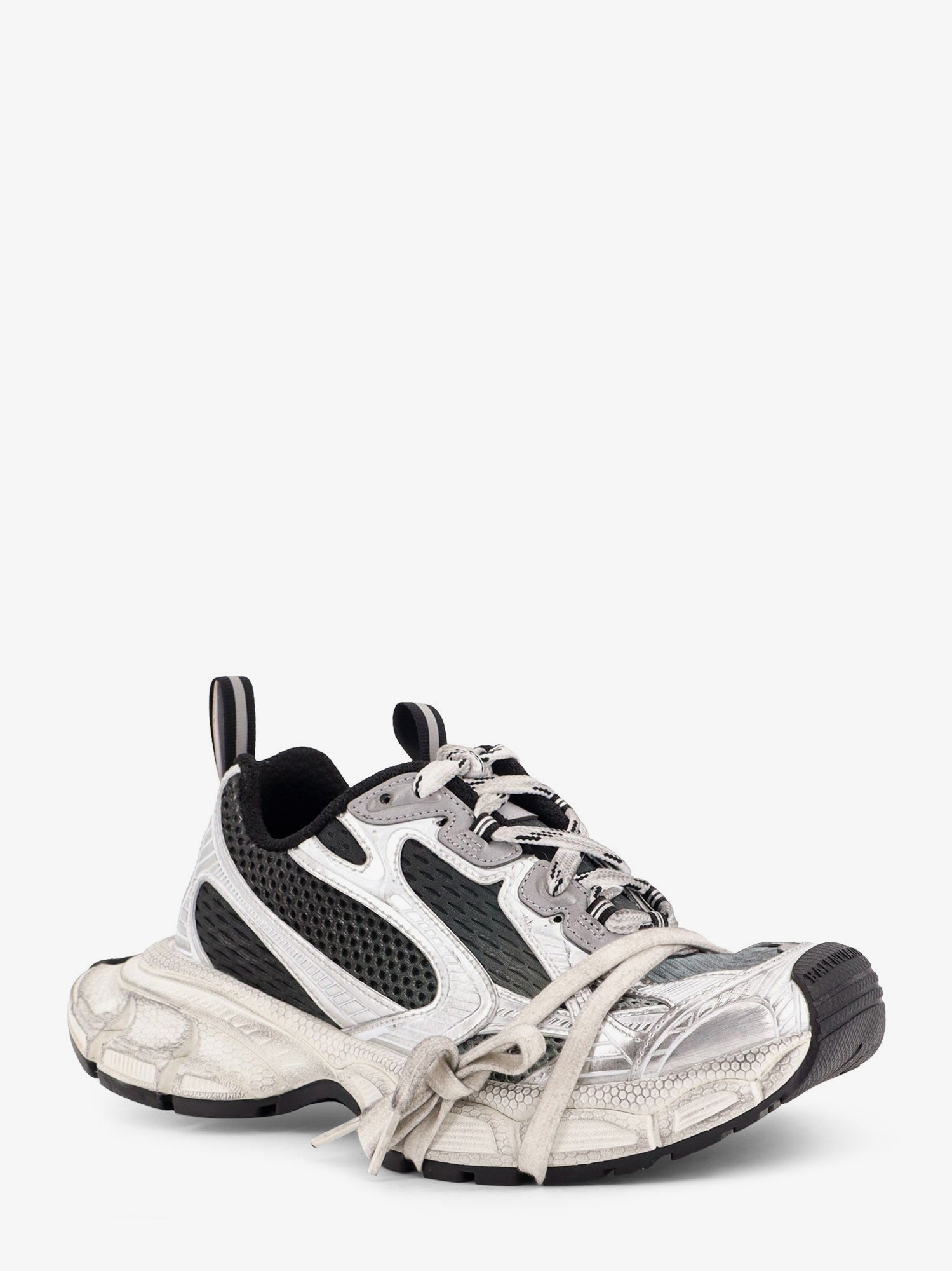 Balenciaga 3xl Gradient Mesh Sneakers With Used Effect