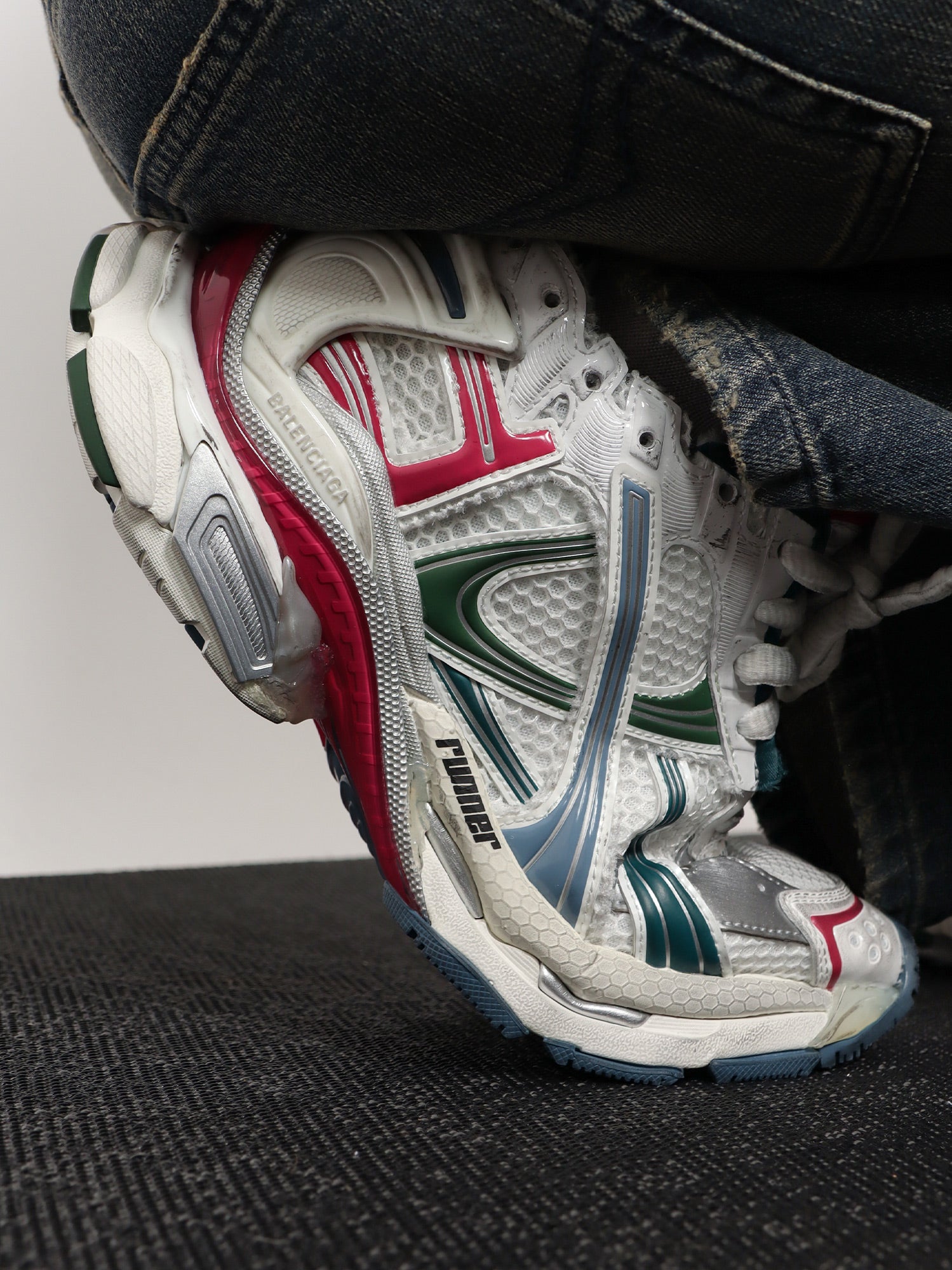 Balenciaga Runner Low-top Mesh Sneakers