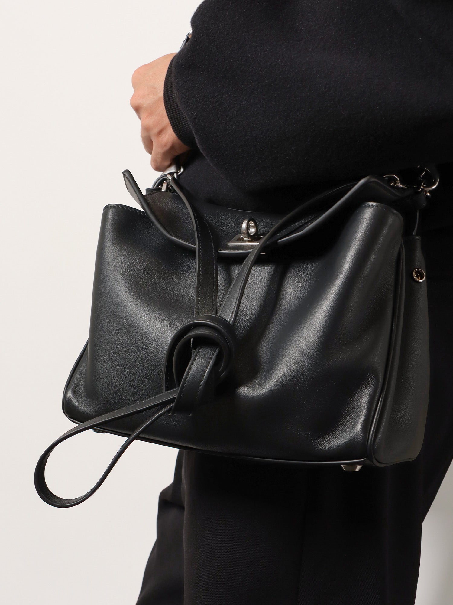 Balenciaga Rodeo Messenger Leather Crossbody Bag