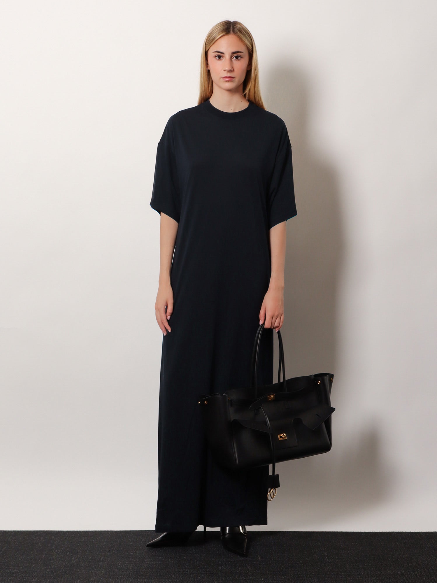 Balenciaga Cocoon Cotton Jersey Maxi Dress