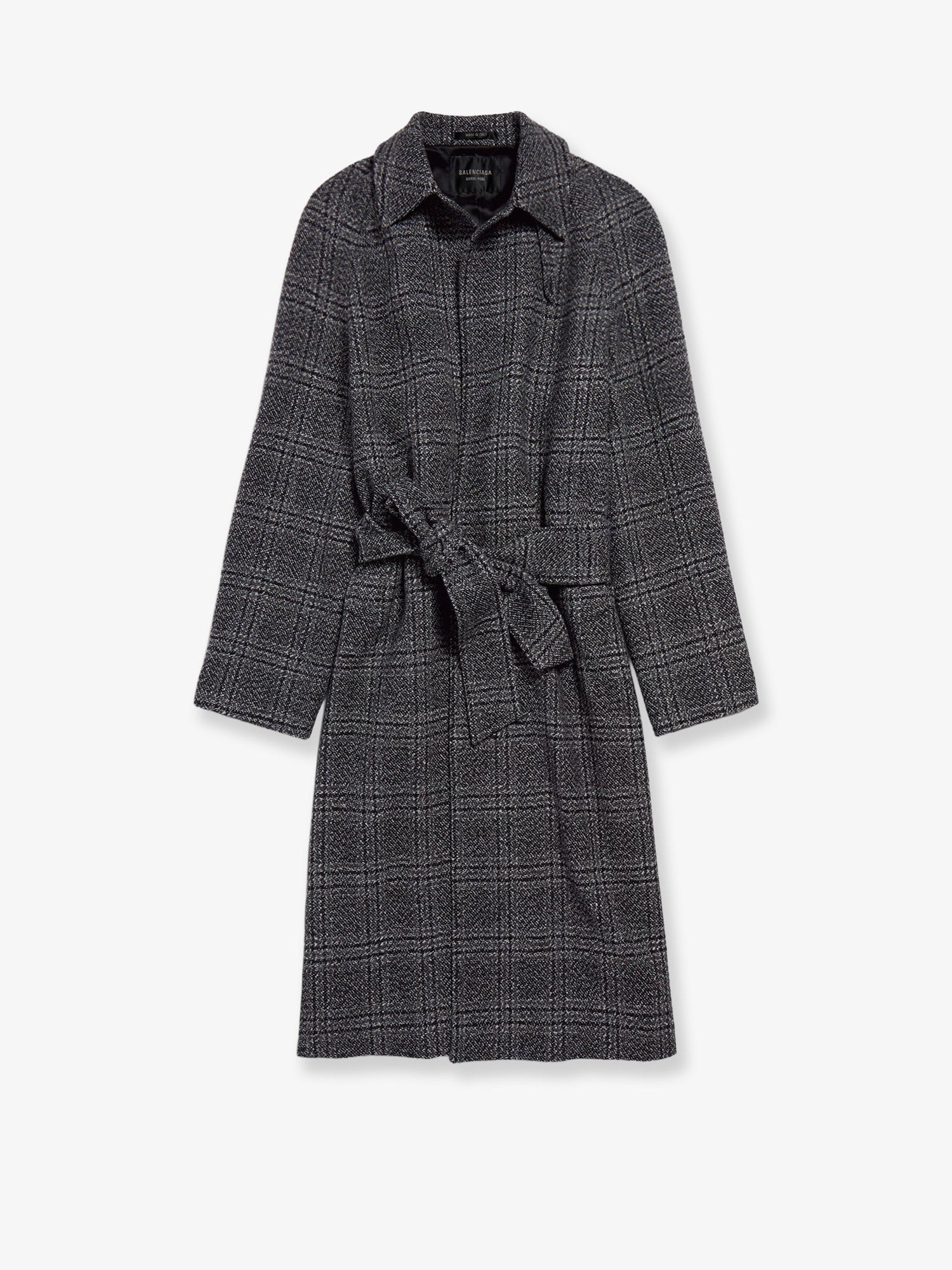 Balenciaga One Layer Raglan Wool Coat