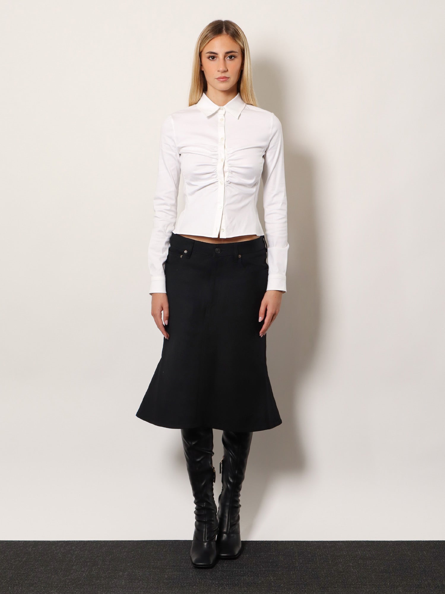 Balenciaga Cotton Midi Skirt