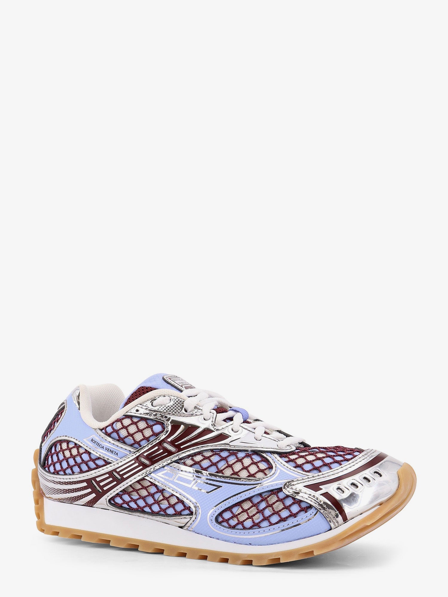 Bottega Veneta Orbit Leather And Mesh Sneakers
