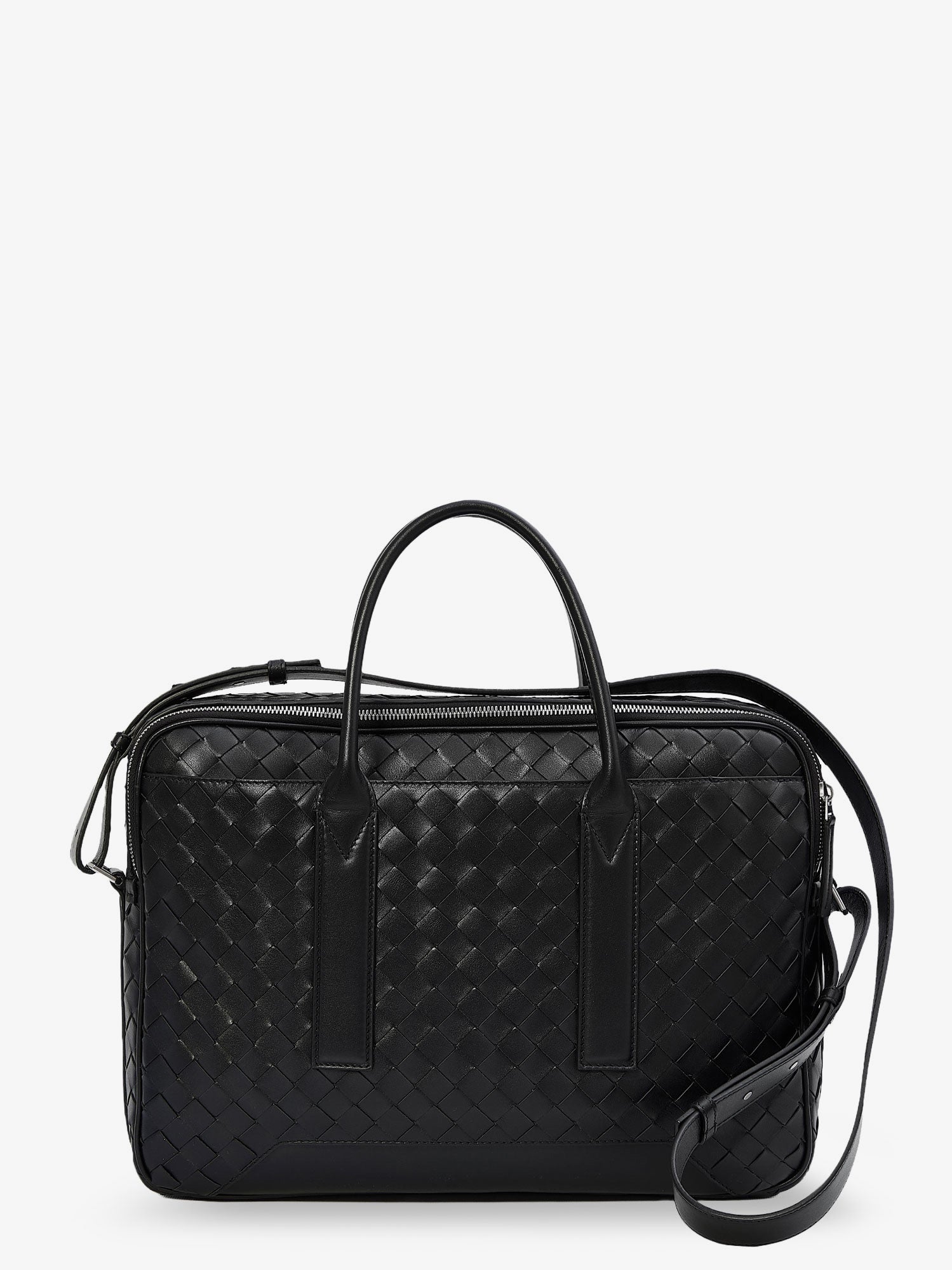 Bottega Veneta Getaway Leather Briefcase