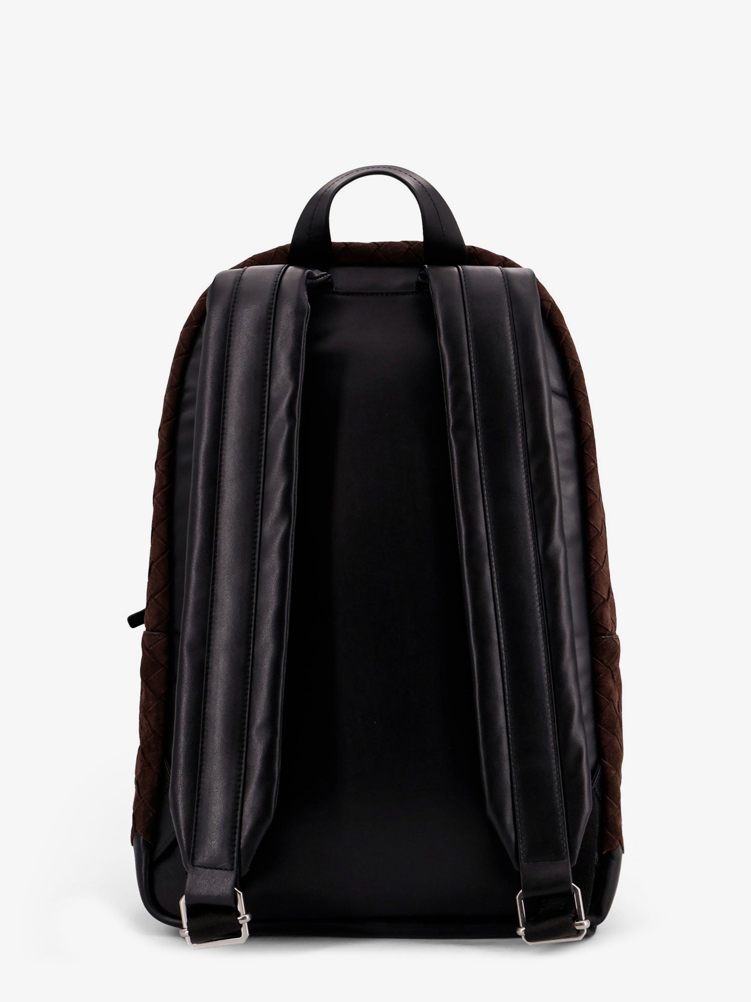 Bottega Veneta Suede Backpack With Intrecciato Motif