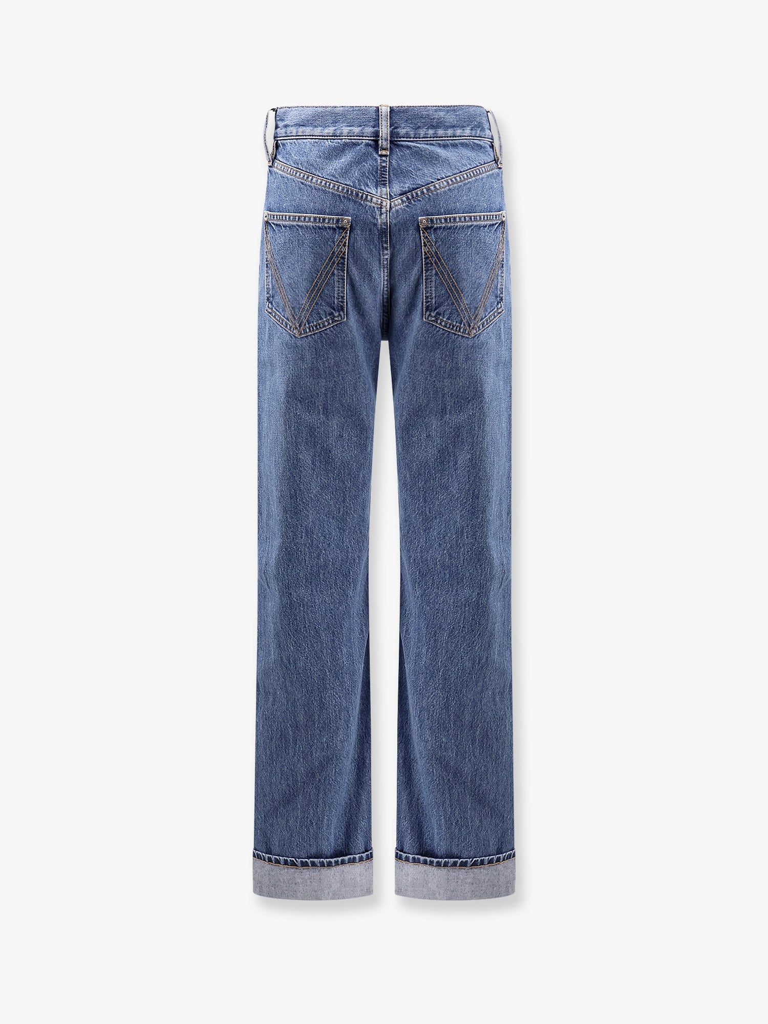 Bottega Veneta Turned Up Jeans With Straight Leg