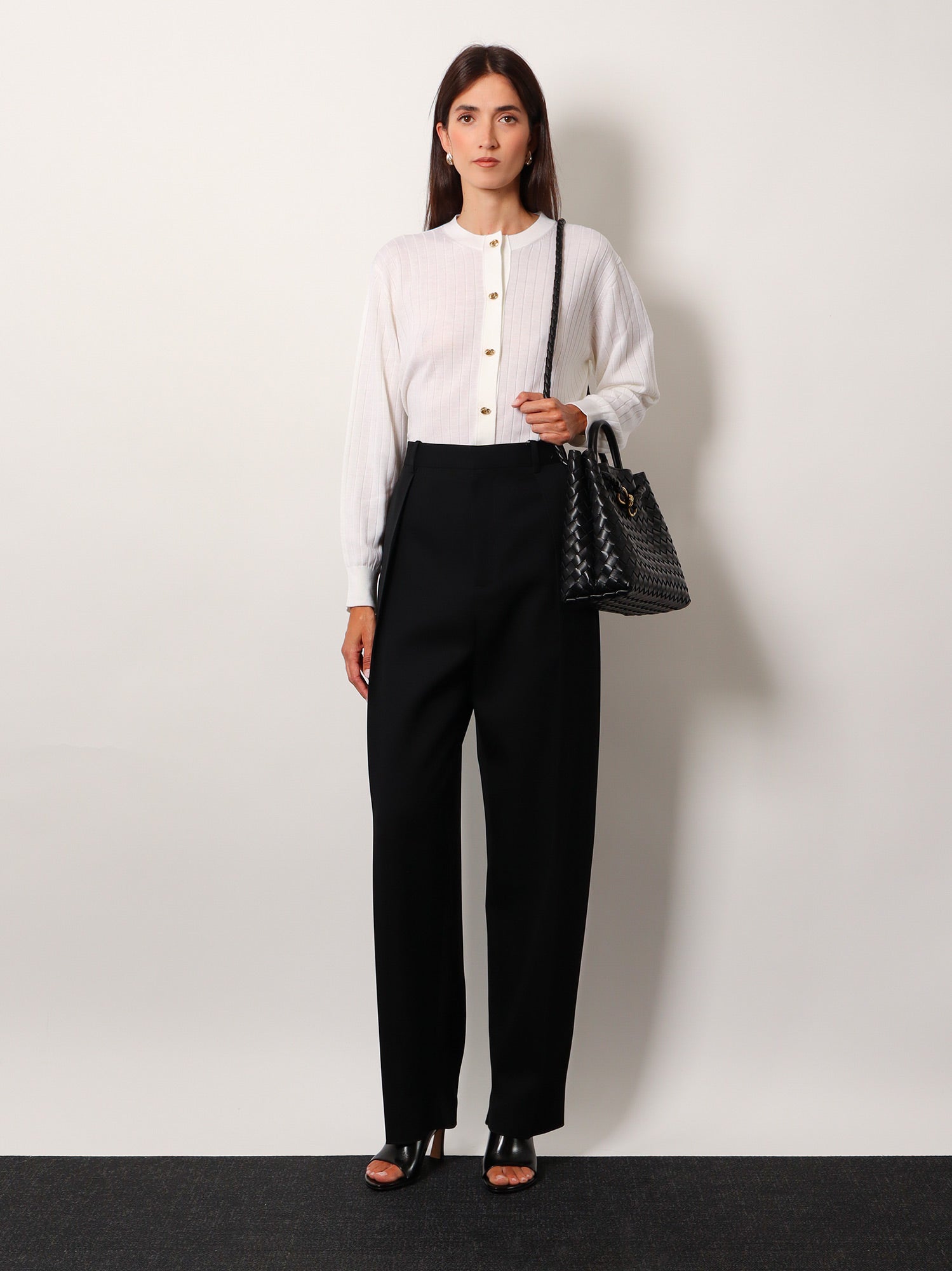 Bottega Veneta Wool Cardigan With Knot Buttons