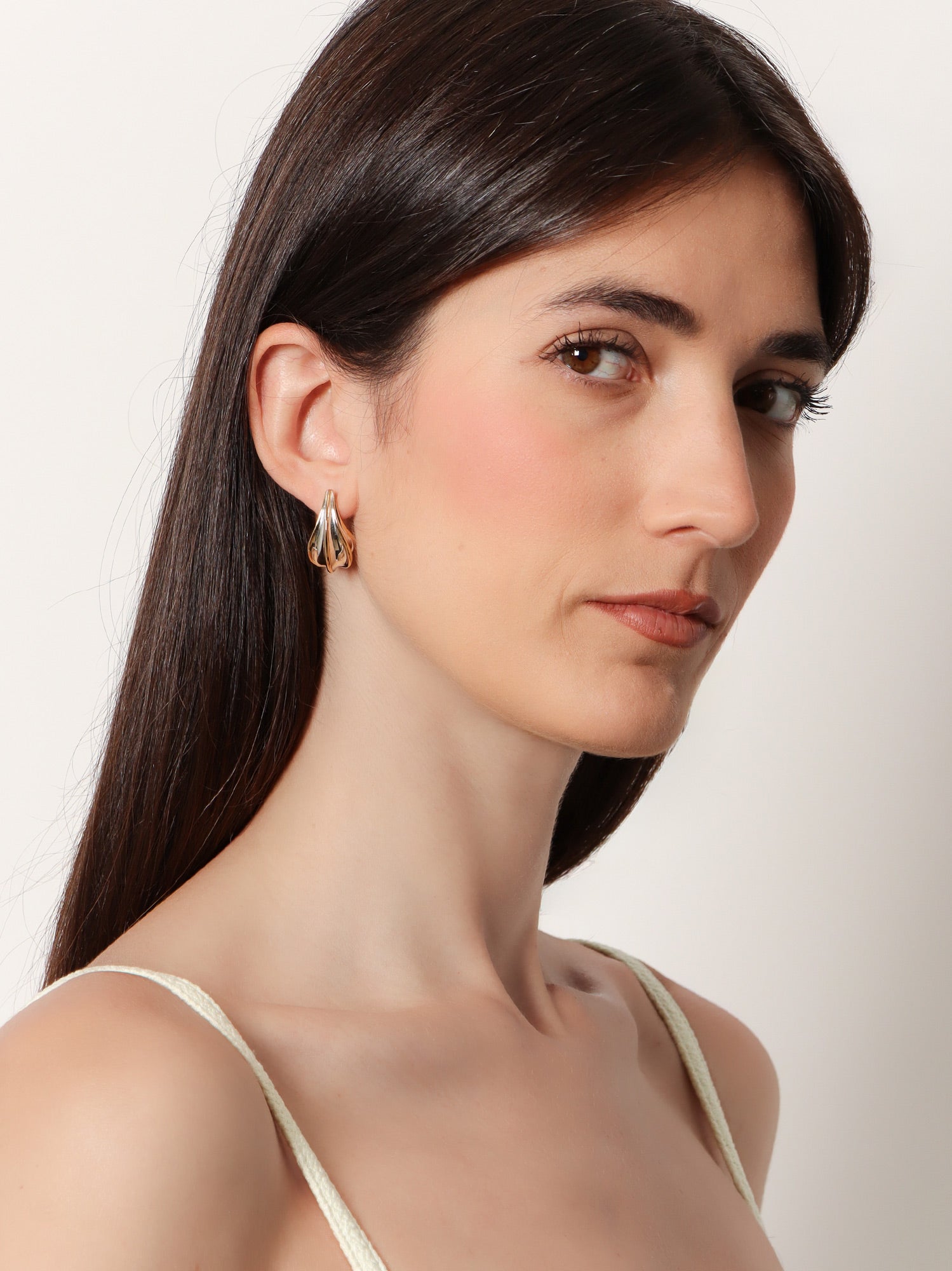 Bottega Veneta Silver Earrings