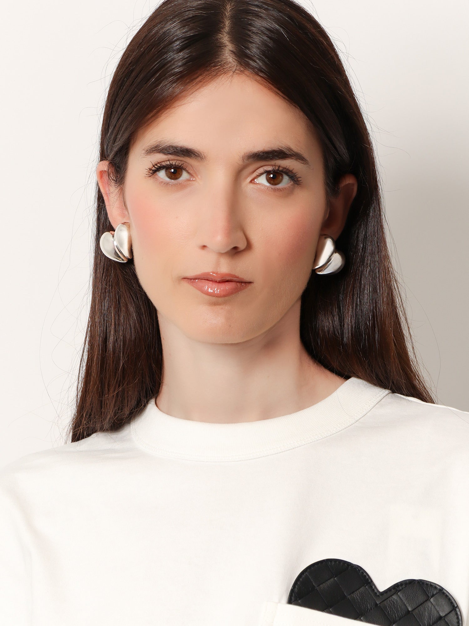 Bottega Veneta Silver Earrings