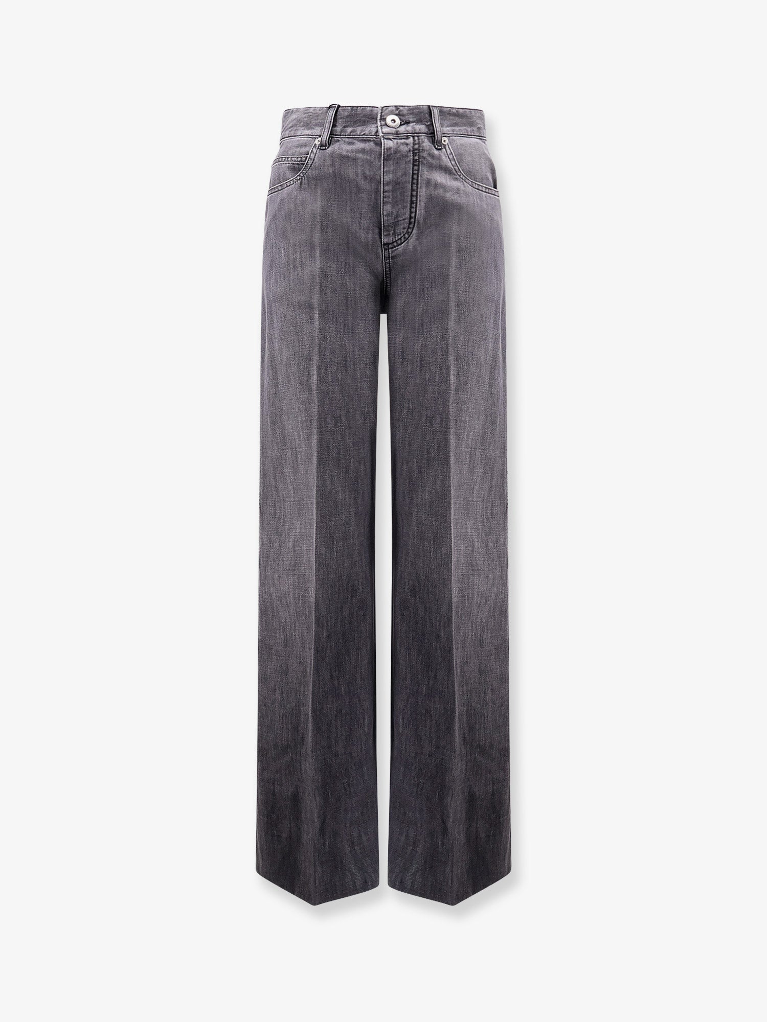 Bottega Veneta Black Washed Palazzo Denim Jeans